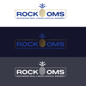 ROCK OMS with an INNOVATIVE Pineapple design incorporated into the logo and my practice name Rockwood Oral and Maxillofacial Surgery under the logo.  I would like the pineapple to either be placed to the right of ROCK OMS, above it, faded into the background behind it or inbetween the words ROCK and OMS.  I have attached pictures of 3 pineapple designs I quite like for your reference | Logo Design by CMYKINK