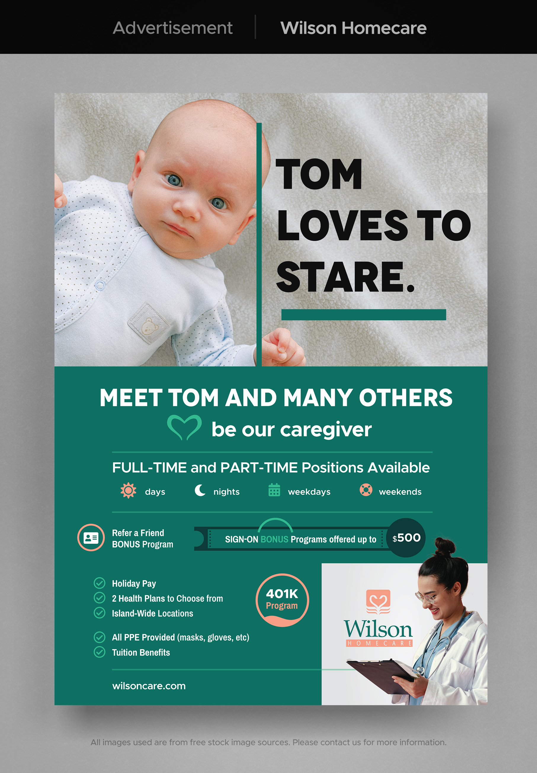 Diseño Publicitario por danstudio para Wilson Care Group | Diseño #27485388