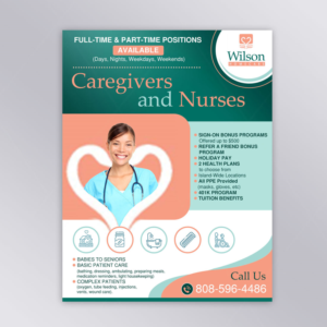 Advertisement Design by DA. for Wilson Care Group | Design: #27456257