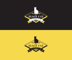 The Black Cat Deli | Logo Design by Iris 3