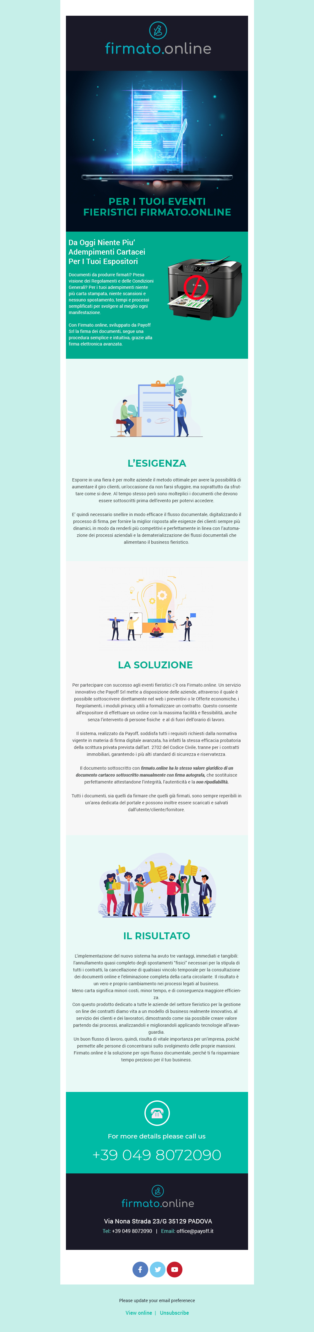 Newsletter Design by Expert Designer for Payoff Srl | Design #27459381