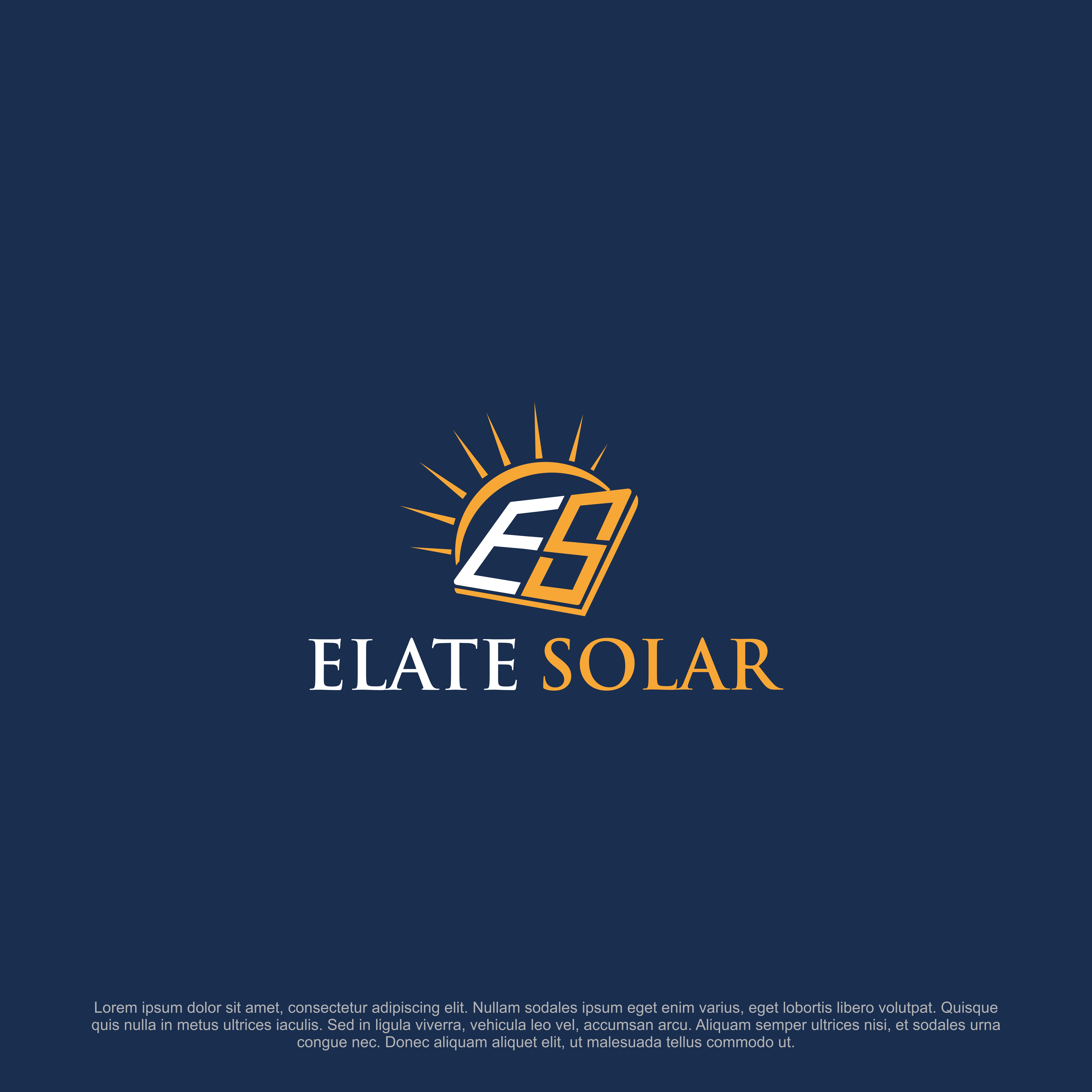 Diseño de Logo por Ilham design para Elate Solar | Diseño #27456959