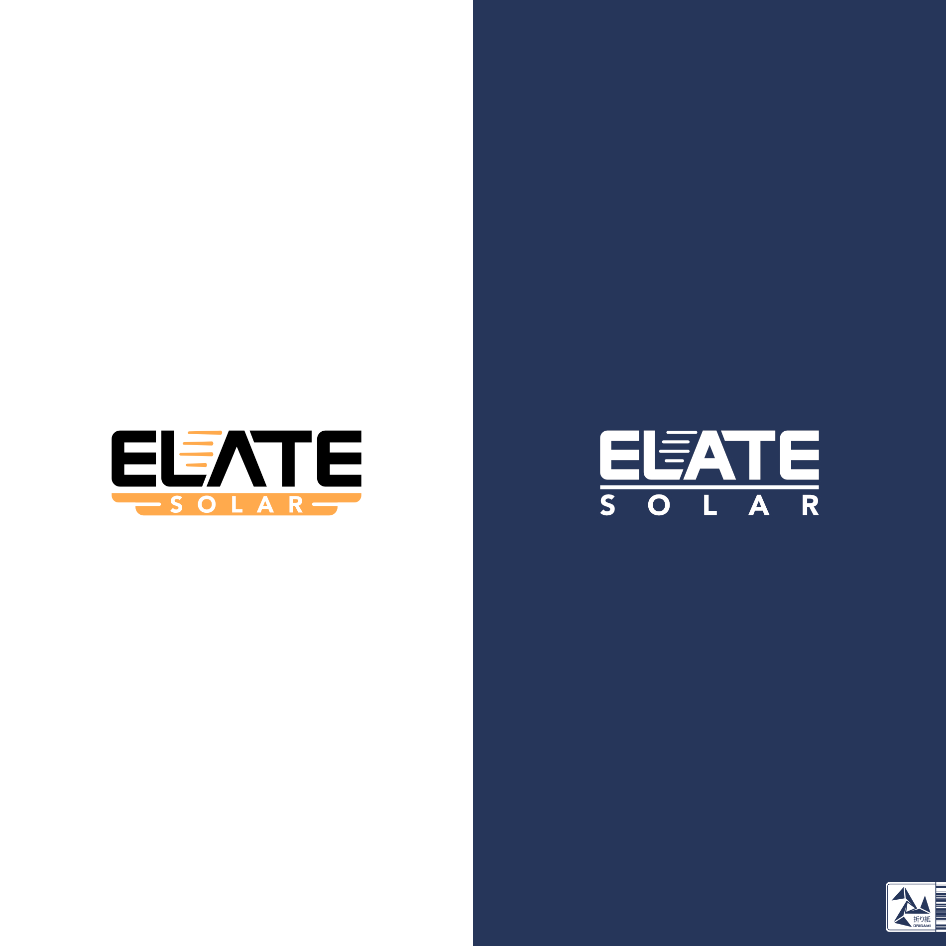 Diseño de Logo por Origami visual para Elate Solar | Diseño #27457984