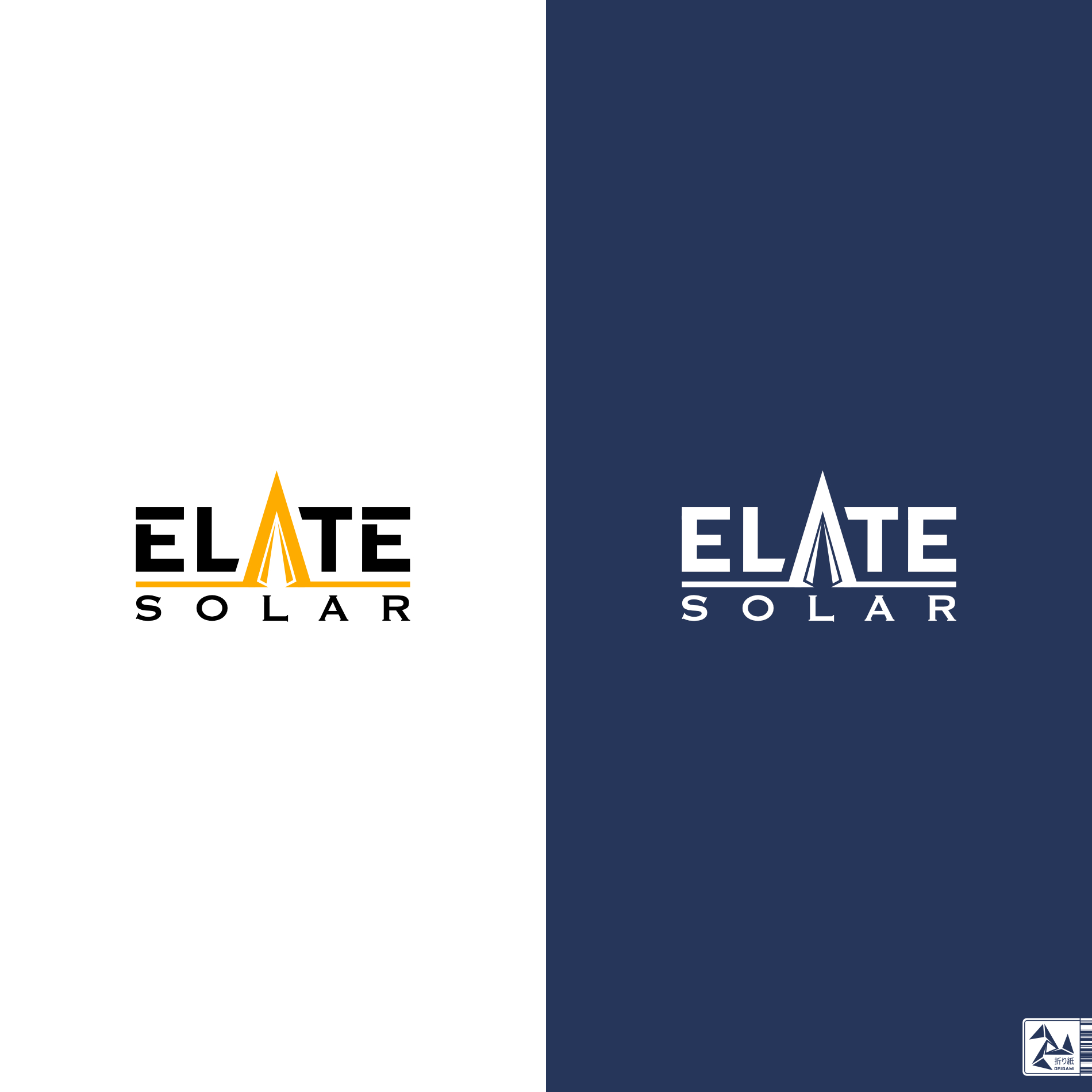 Diseño de Logo por Origami visual para Elate Solar | Diseño #27458433