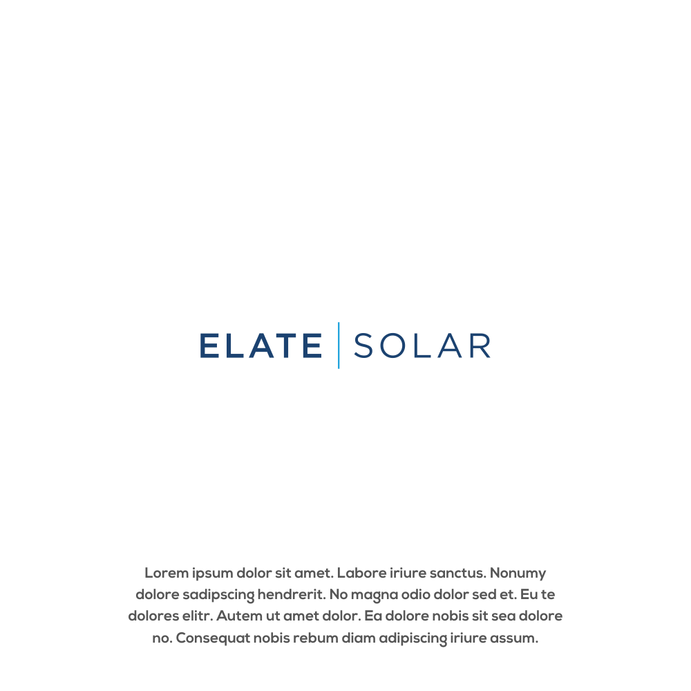 Diseño de Logo por jinbai para Elate Solar | Diseño #27467655