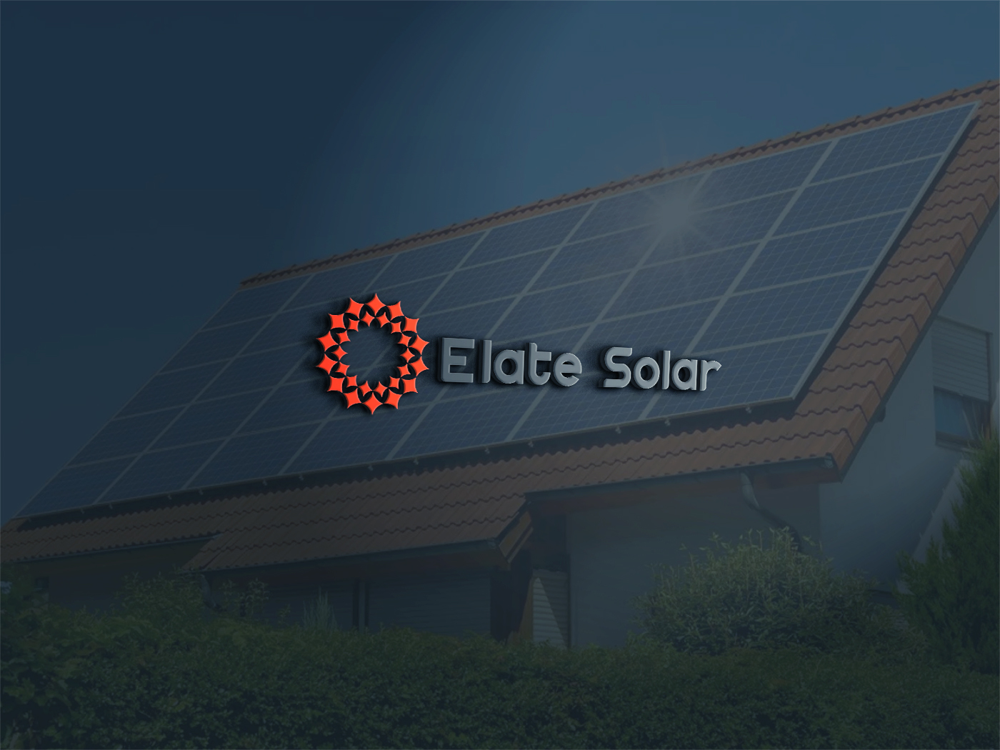 Logo Design by Deziners Zone for Elate Solar | Design #27458384