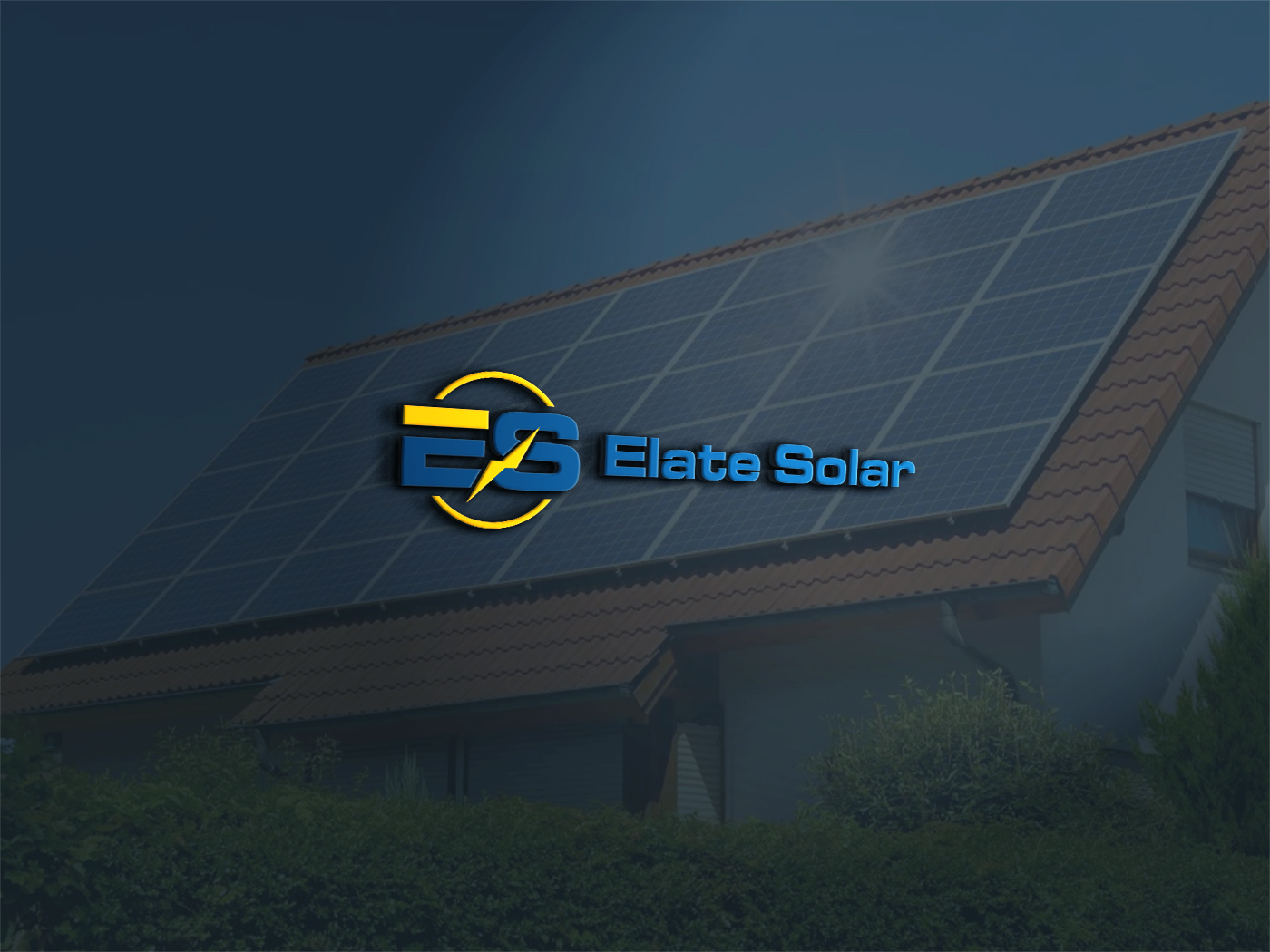 Logo Design by Deziners Zone for Elate Solar | Design #27458386