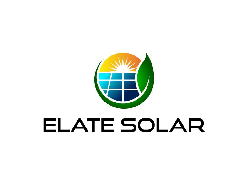Logo Design by pencil for Elate Solar | Design #27490850