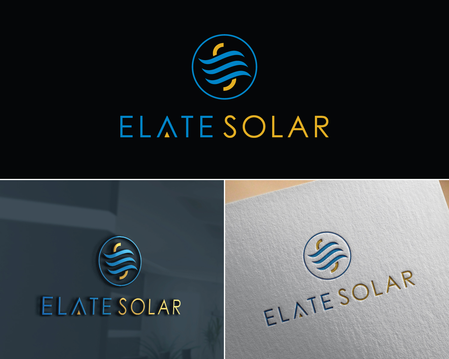 Logo Design by Atec for Elate Solar | Design #27471836