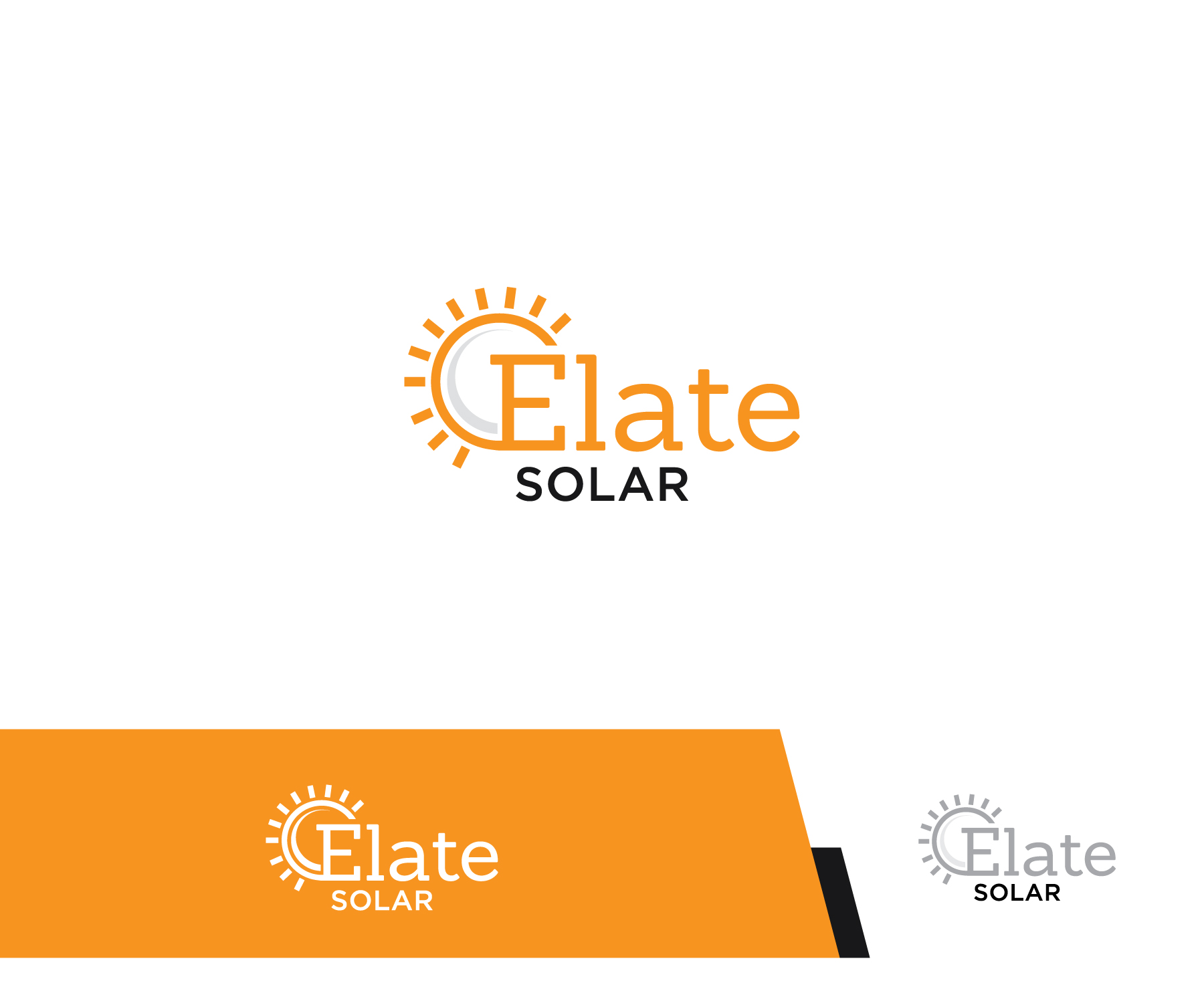 Logo Design by ecorokerz for Elate Solar | Design #27456608