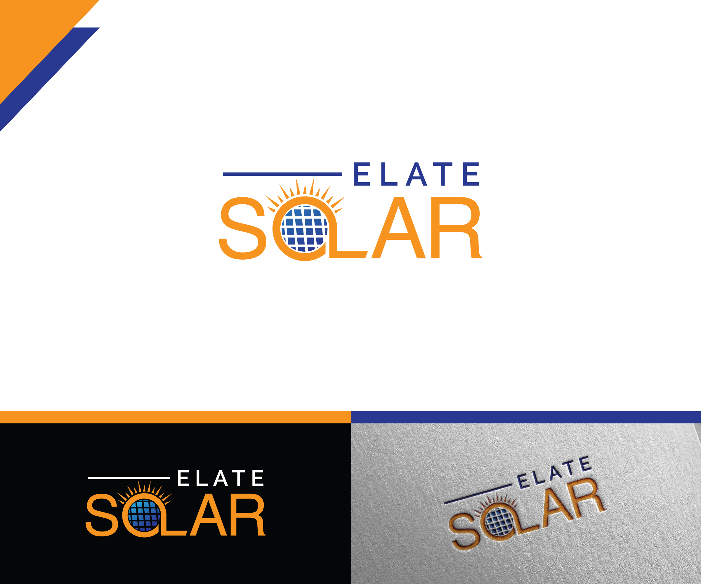 Logo Design by ecorokerz for Elate Solar | Design #27457142