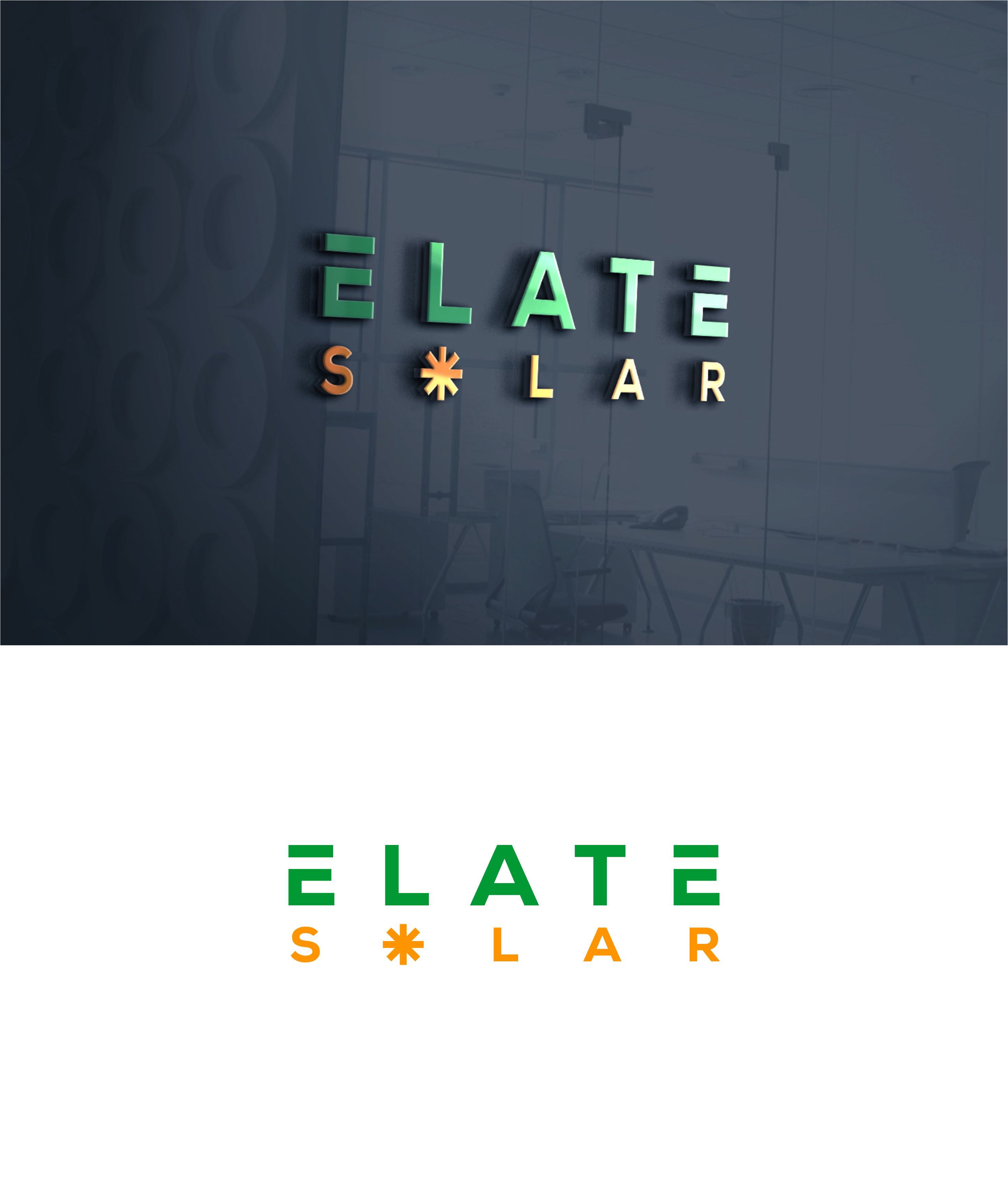 Logo Design by RAN MEI JS for Elate Solar | Design #27456604
