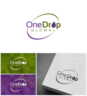 Logo Design by Rueell Artss for One Drop Global | Design: #27525509