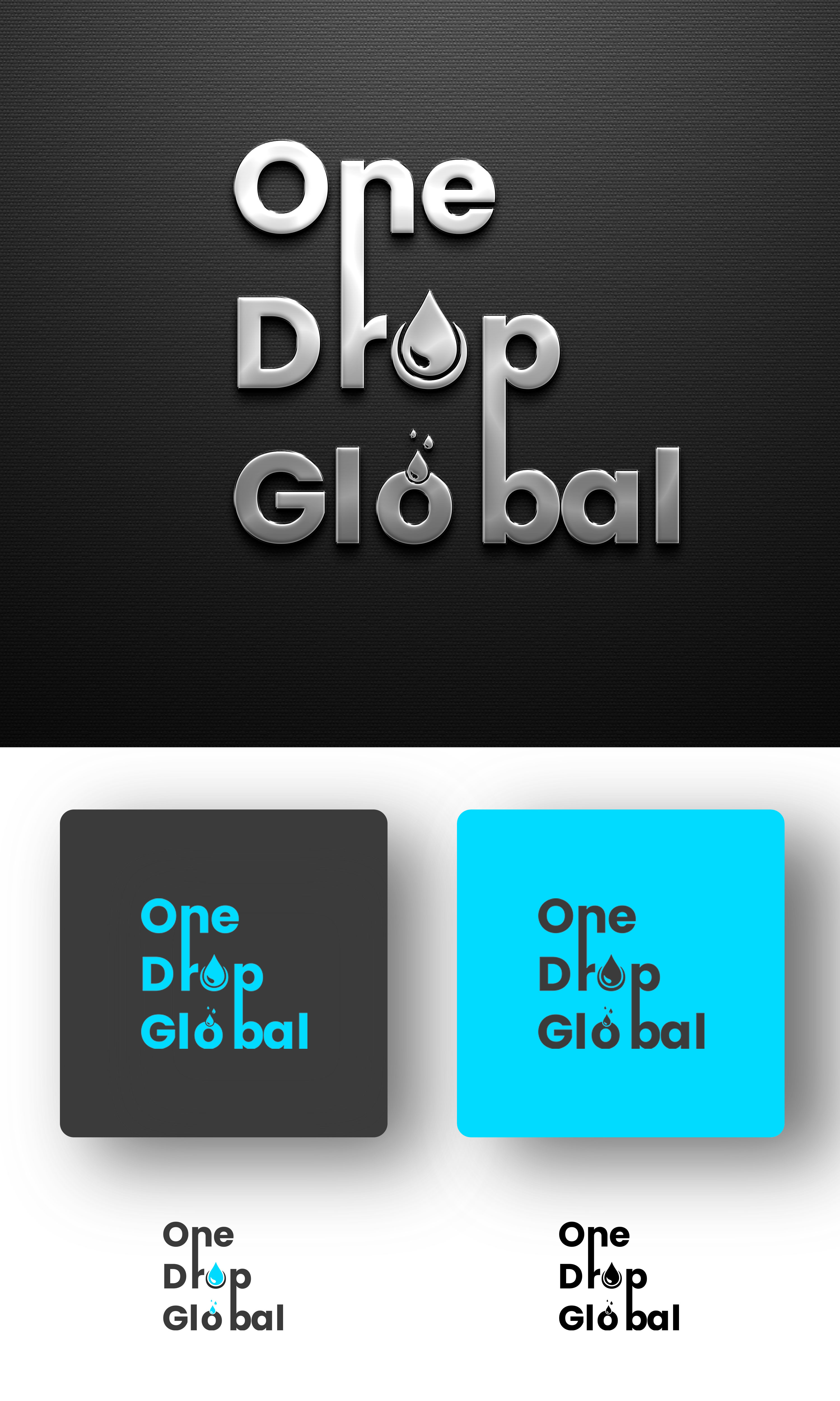 Logo Design by Deep-Sign for One Drop Global | Design #27483400