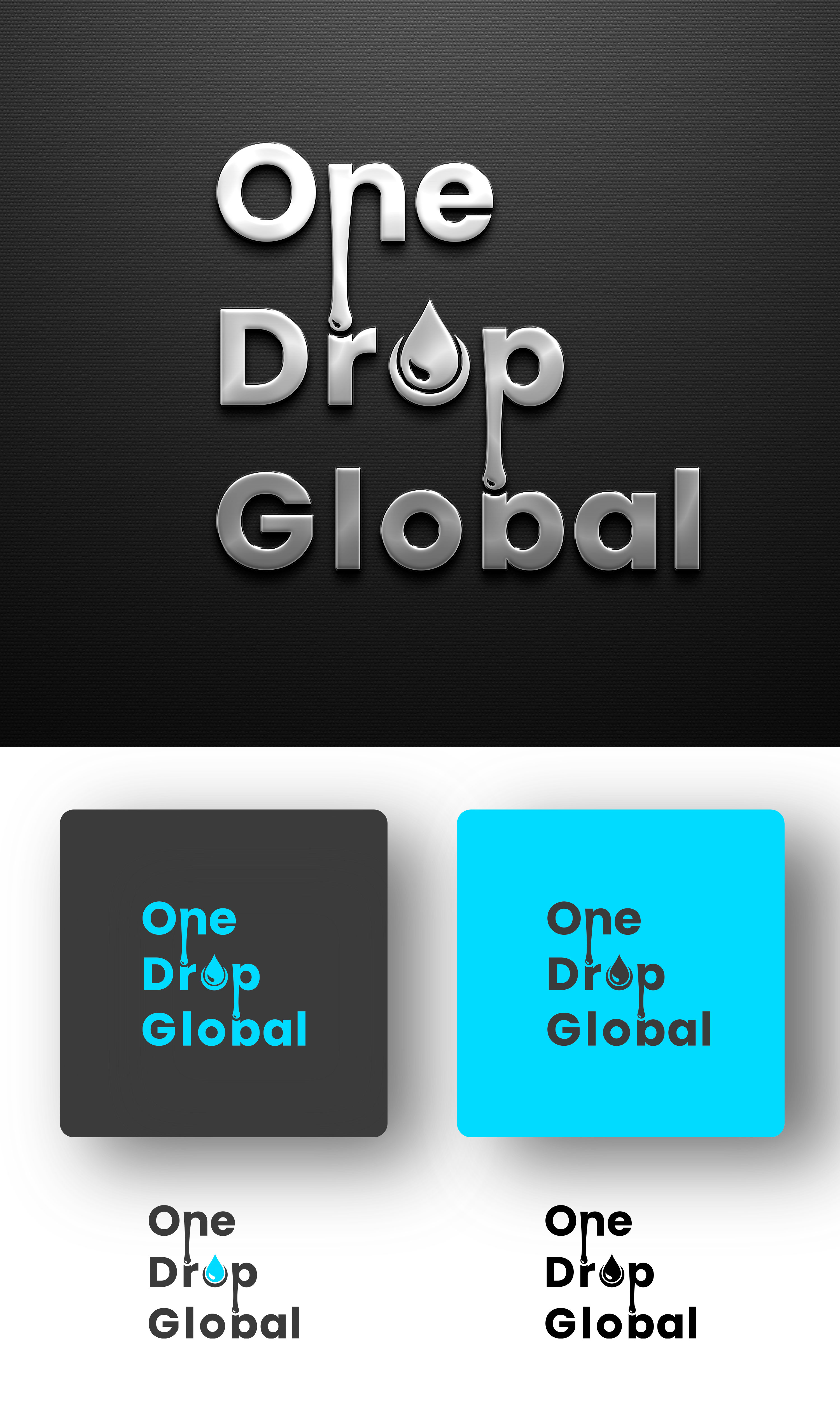 Logo Design by Deep-Sign for One Drop Global | Design #27483401