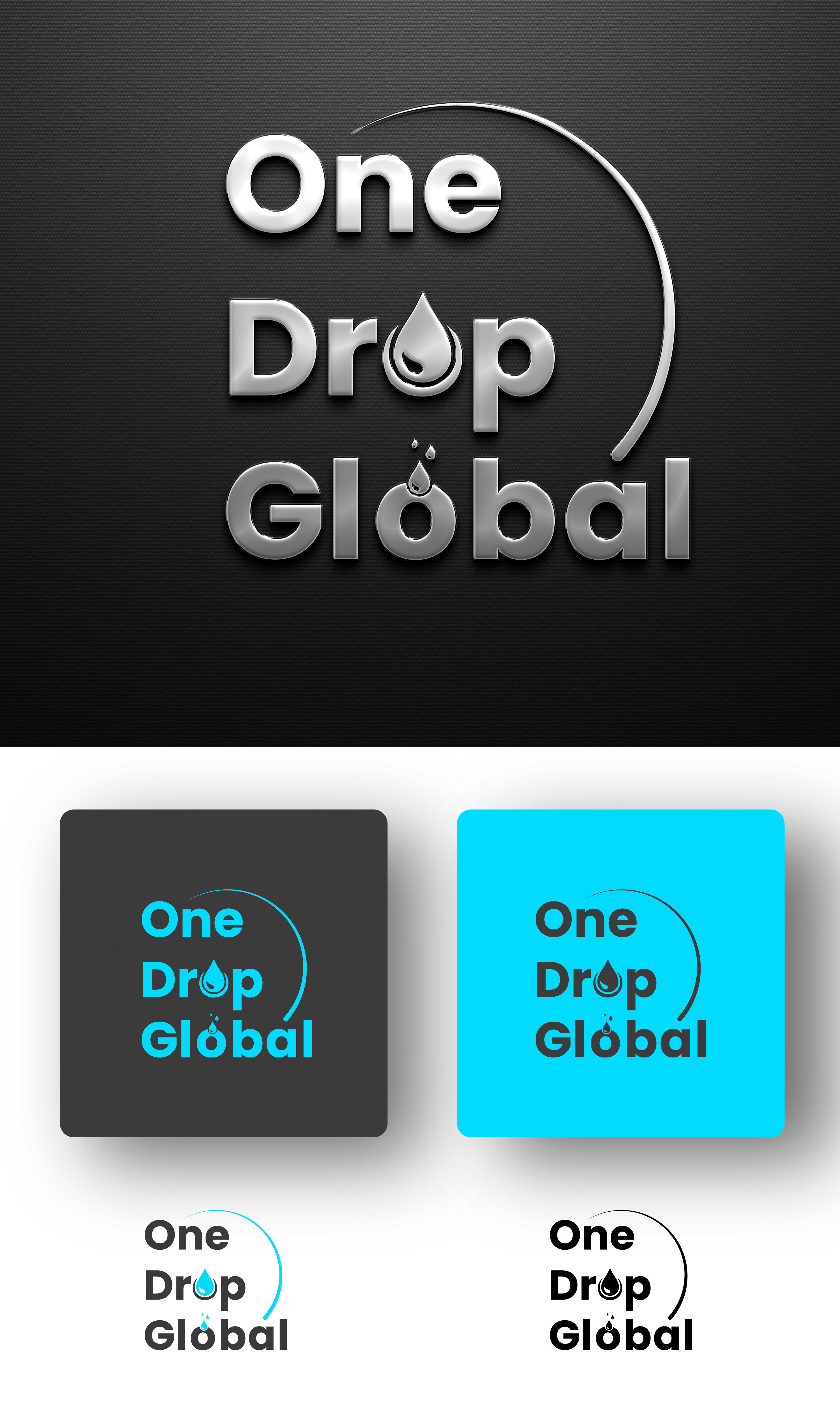 Logo Design by Deep-Sign for One Drop Global | Design #27483402