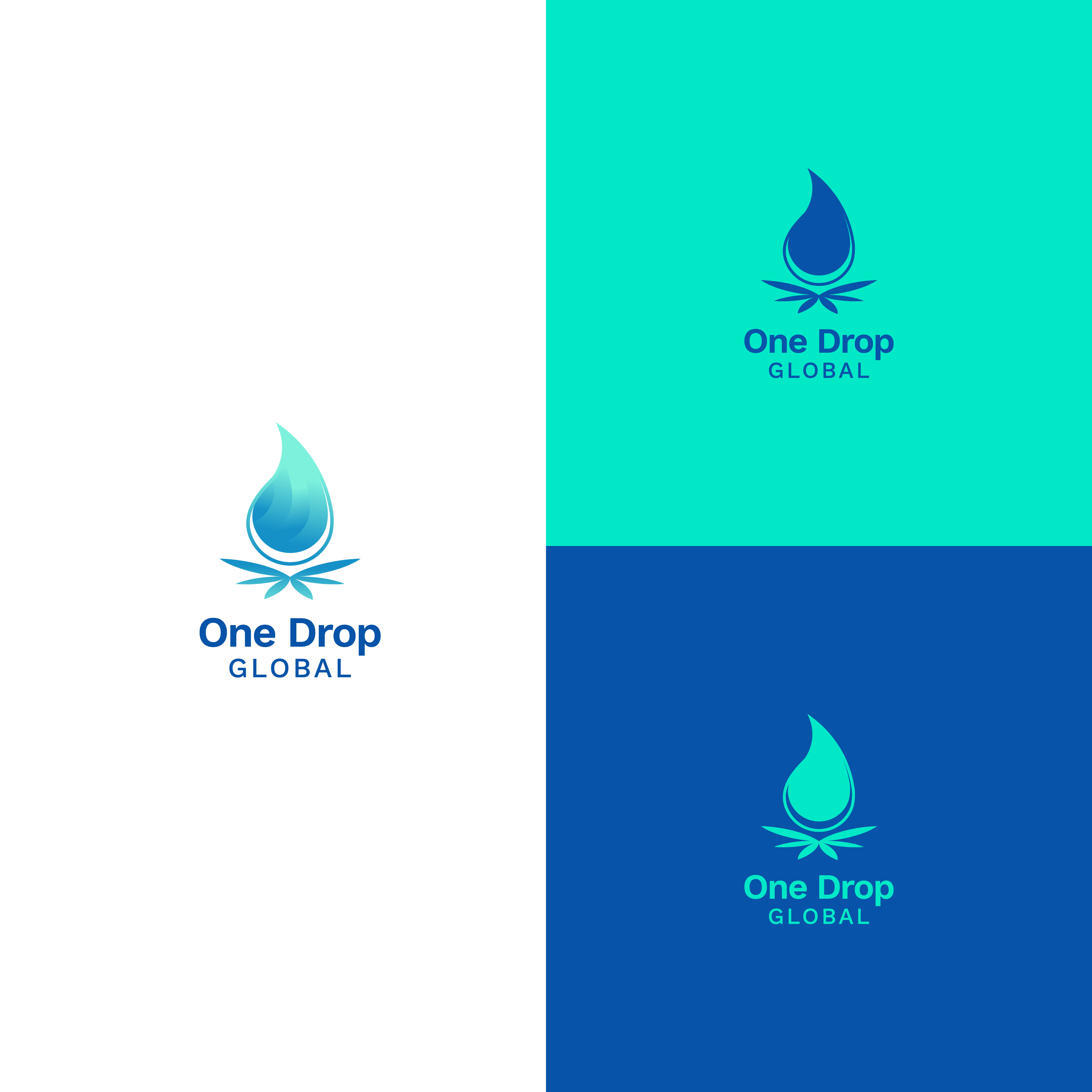 Logo Design by Sigit Wahyudi for One Drop Global | Design #27479353