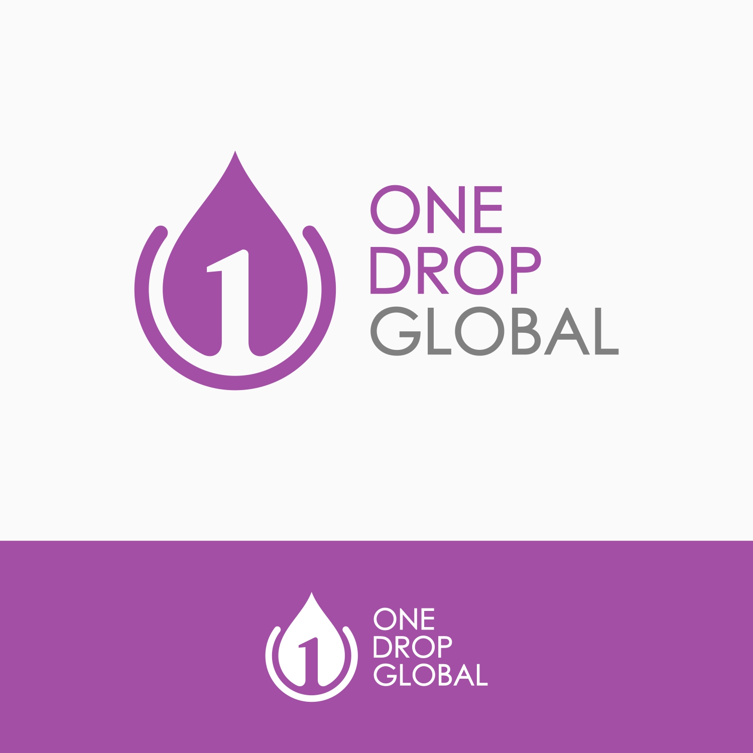 Logo Design by Erzan Design for One Drop Global | Design #27480326