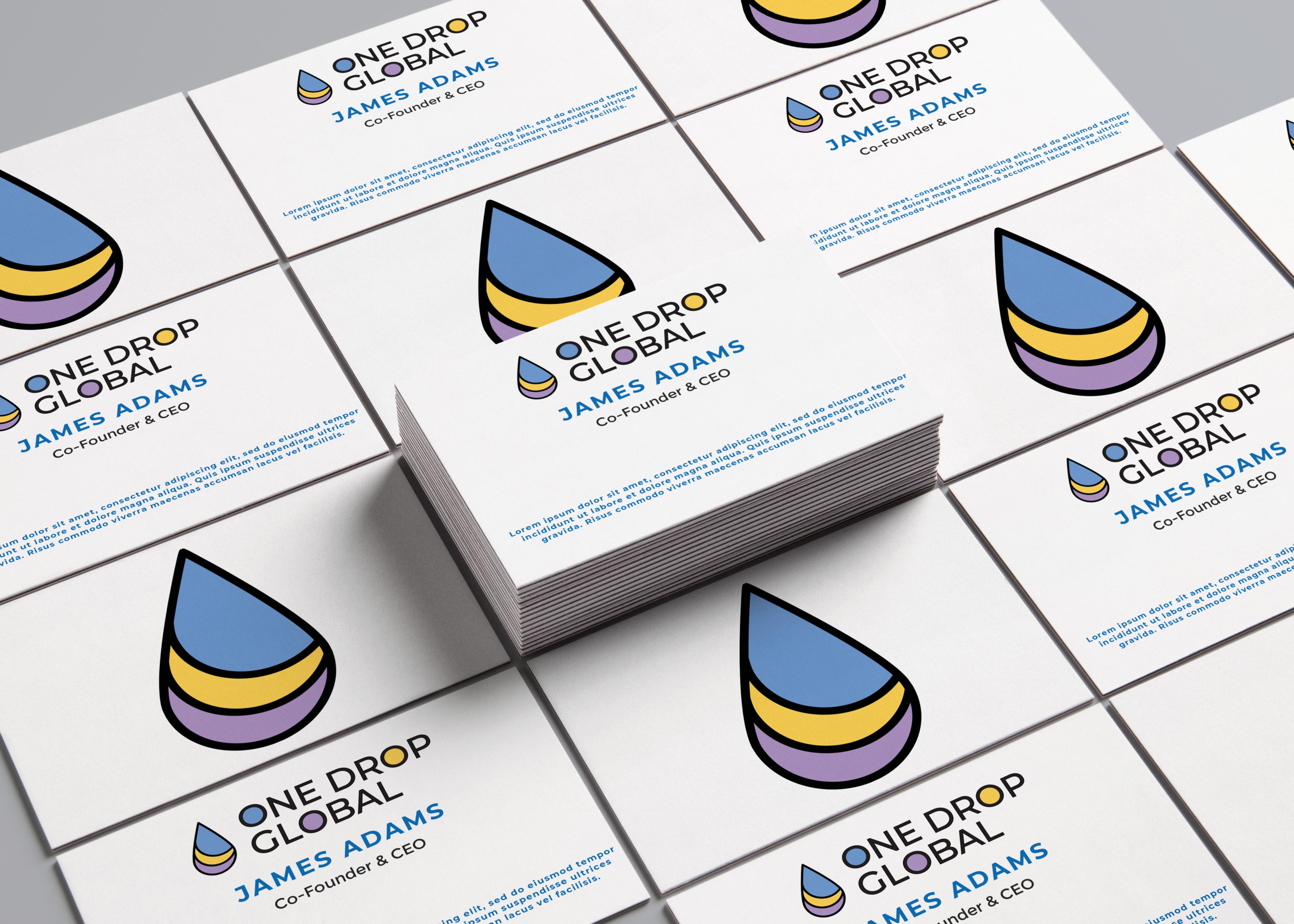 Logo Design by ILLUSTRATOR PRO for One Drop Global | Design #27481626