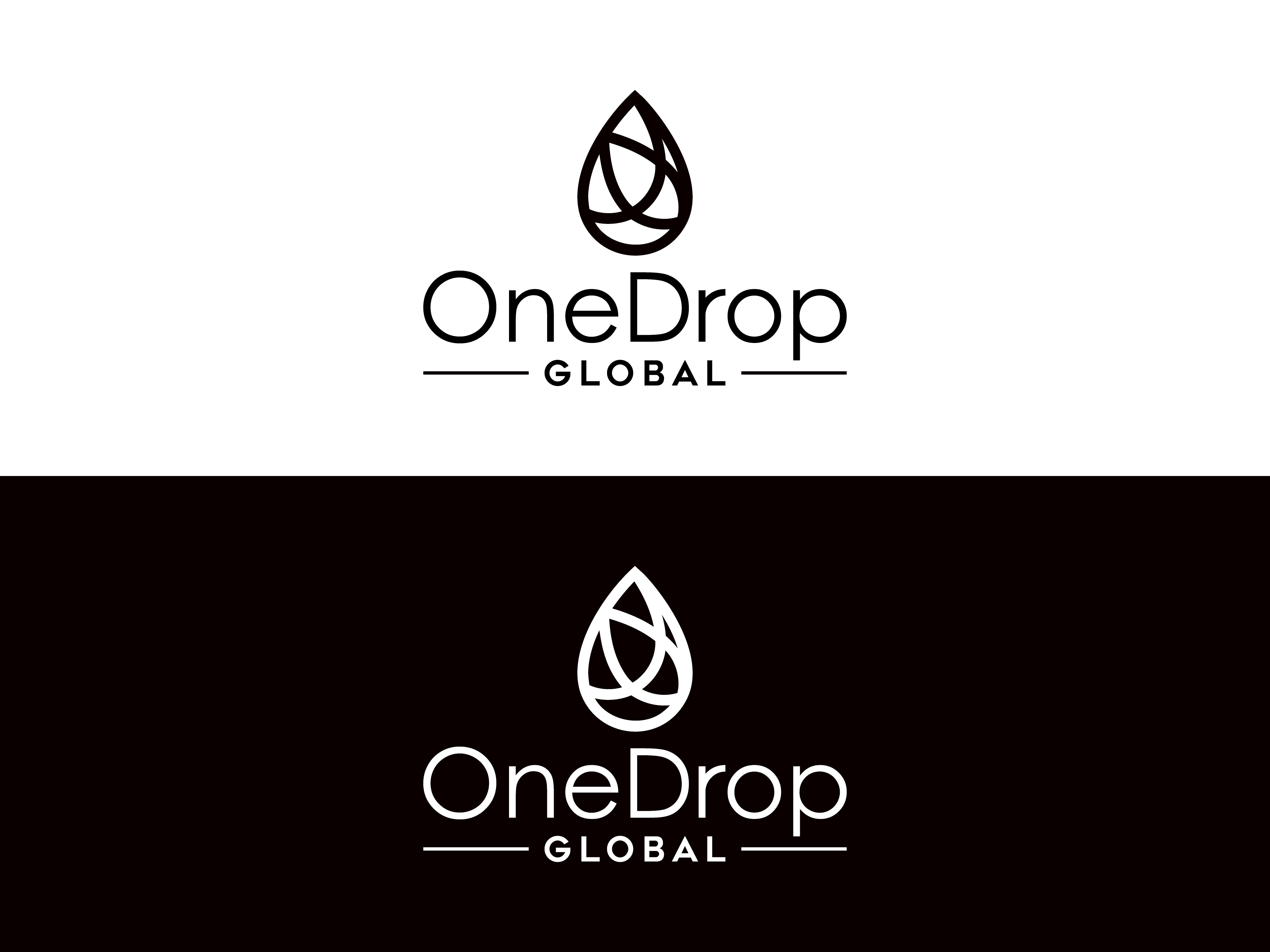 Diseño de Logo por 439 Creations para One Drop Global | Diseño #27478183