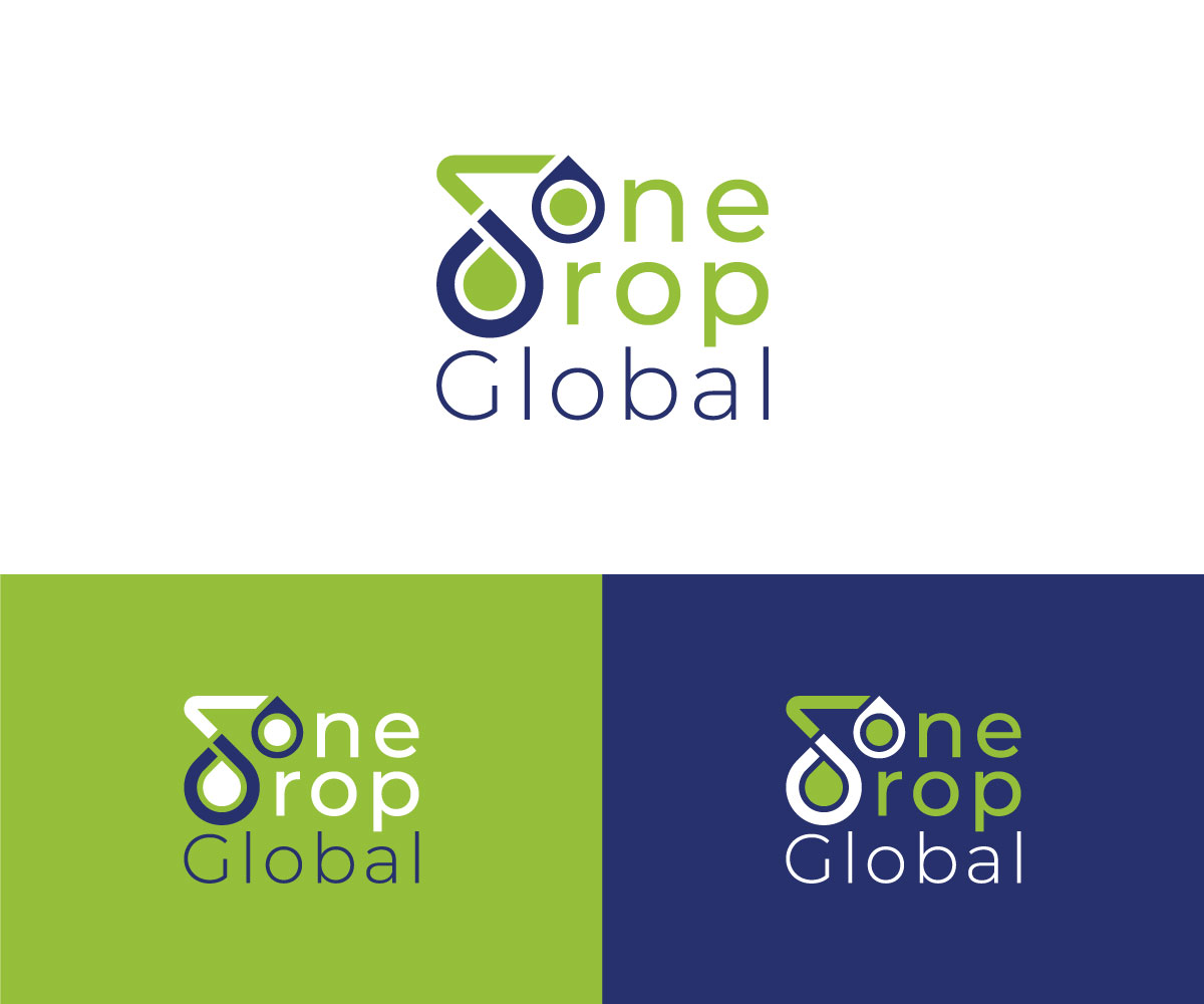 Logo Design by LeeRooYJDesigns for One Drop Global | Design #27516275