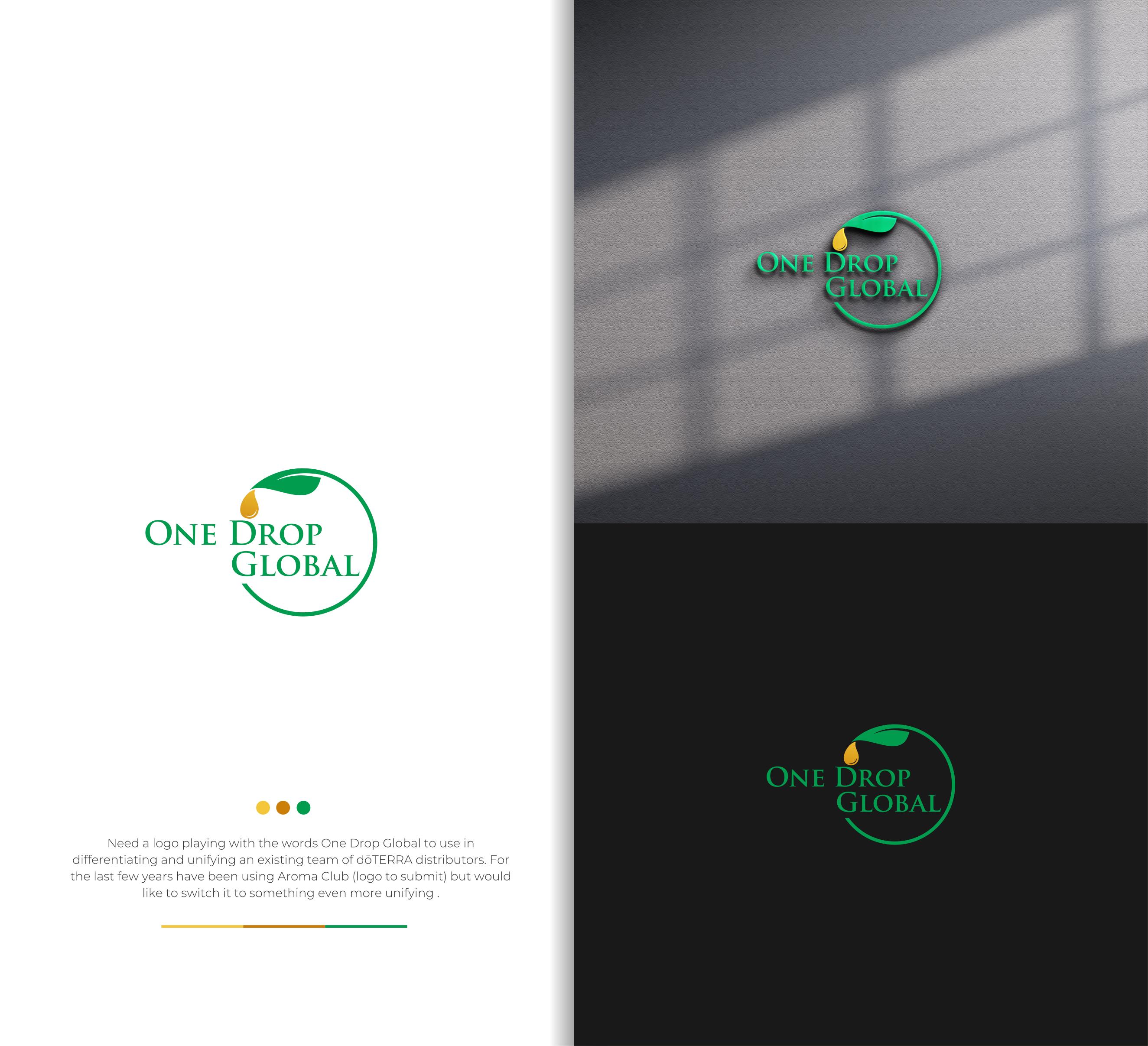 Logo Design by Zivana for One Drop Global | Design #27481239