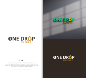 Logo Design by Zivana for One Drop Global | Design: #27487957