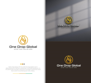 Logo Design by Zivana for One Drop Global | Design: #27488027