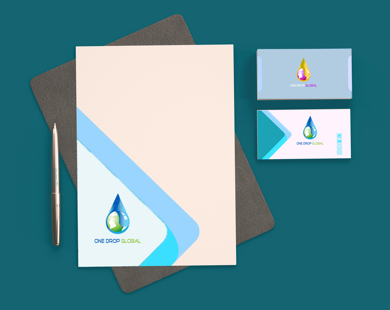 Logo Design by Wonderful design for One Drop Global | Design #27478306