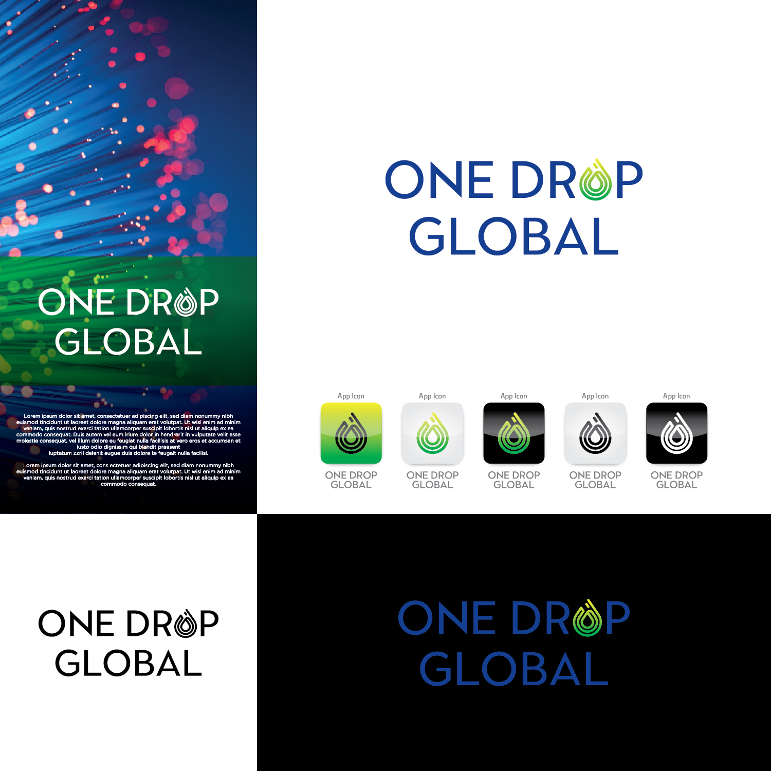 Logo Design by CS_Creatives for One Drop Global | Design #27496999
