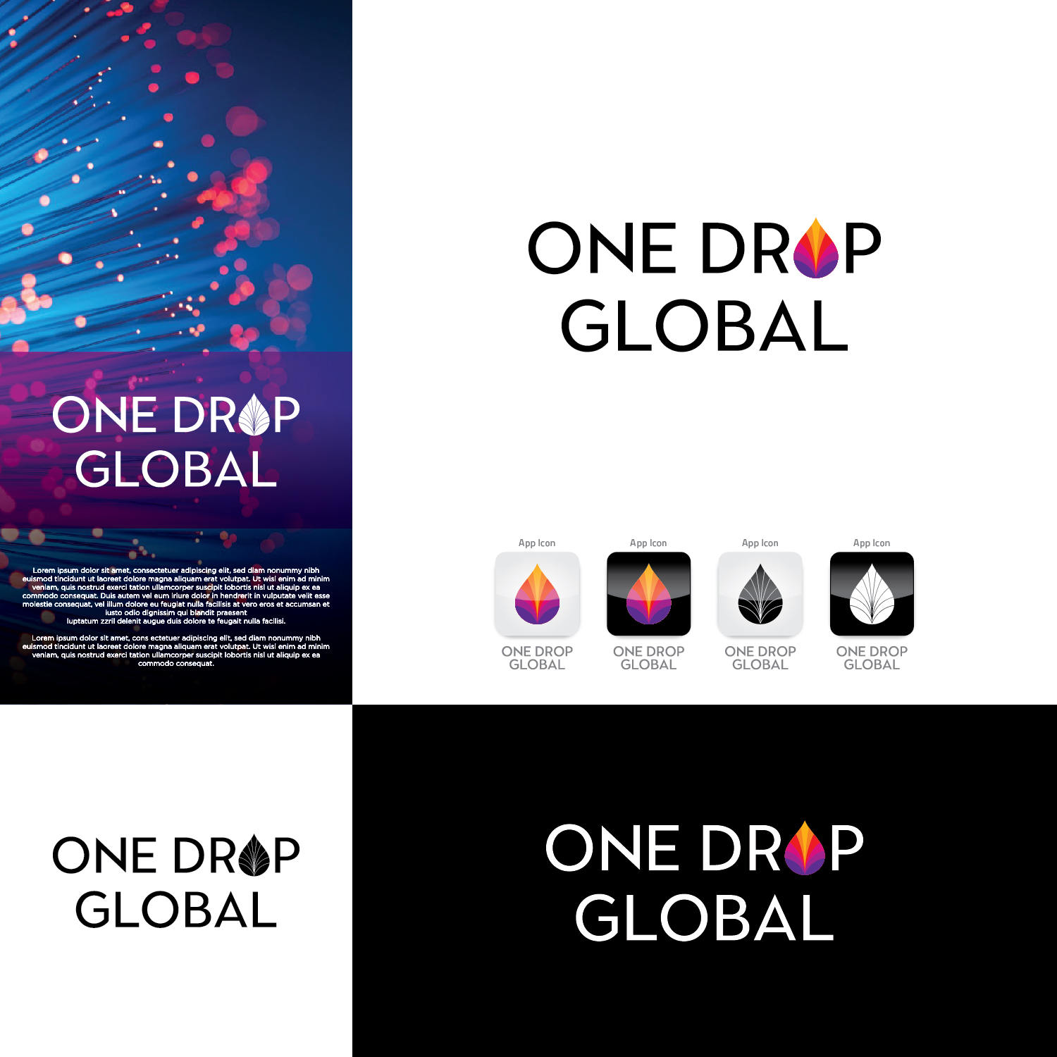 Logo Design by CS_Creatives for One Drop Global | Design #27497000