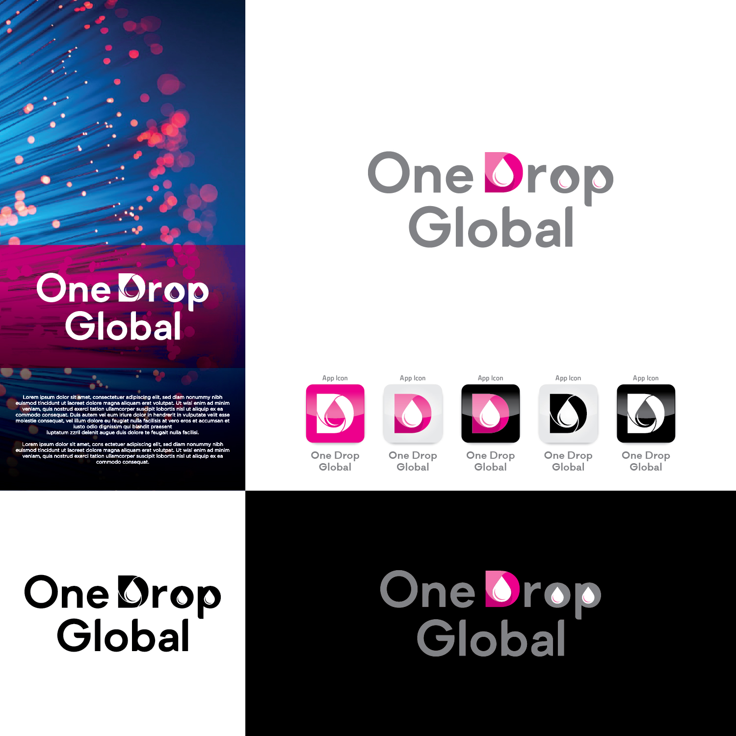 Logo Design by CS_Creatives for One Drop Global | Design #27505155