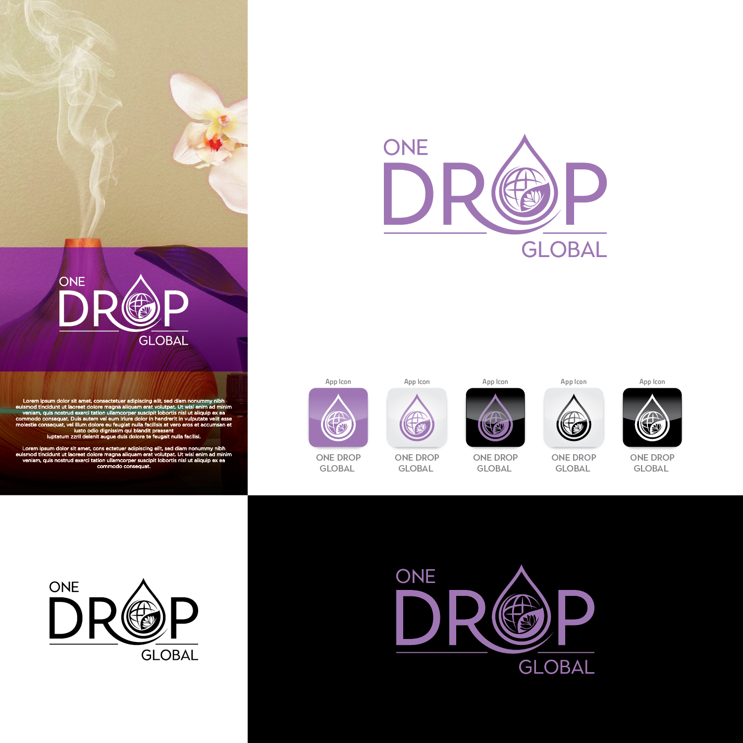 Logo Design by CS_Creatives for One Drop Global | Design #27522509
