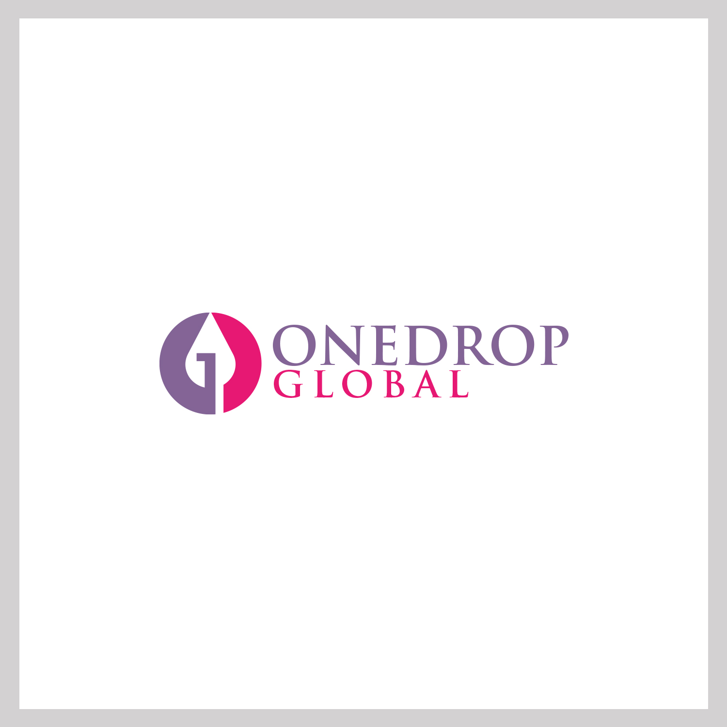 Logo Design by MG.graphics for One Drop Global | Design #27513932