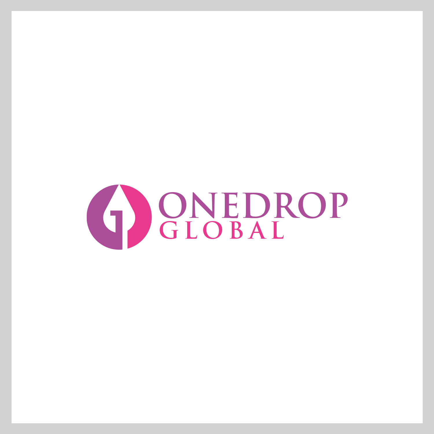 Logo Design by MG.graphics for One Drop Global | Design #27513934
