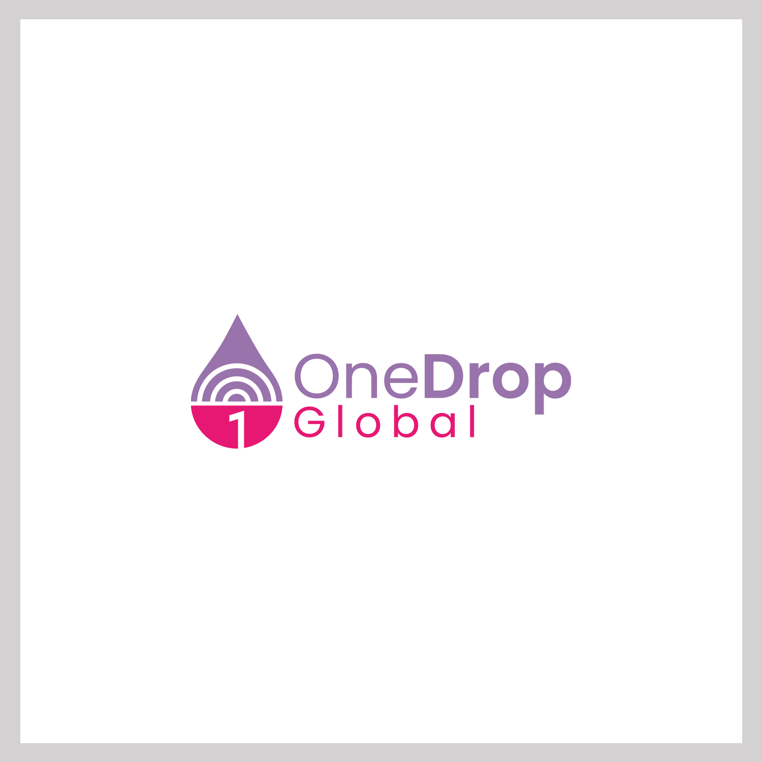 Logo Design by MG.graphics for One Drop Global | Design #27513942
