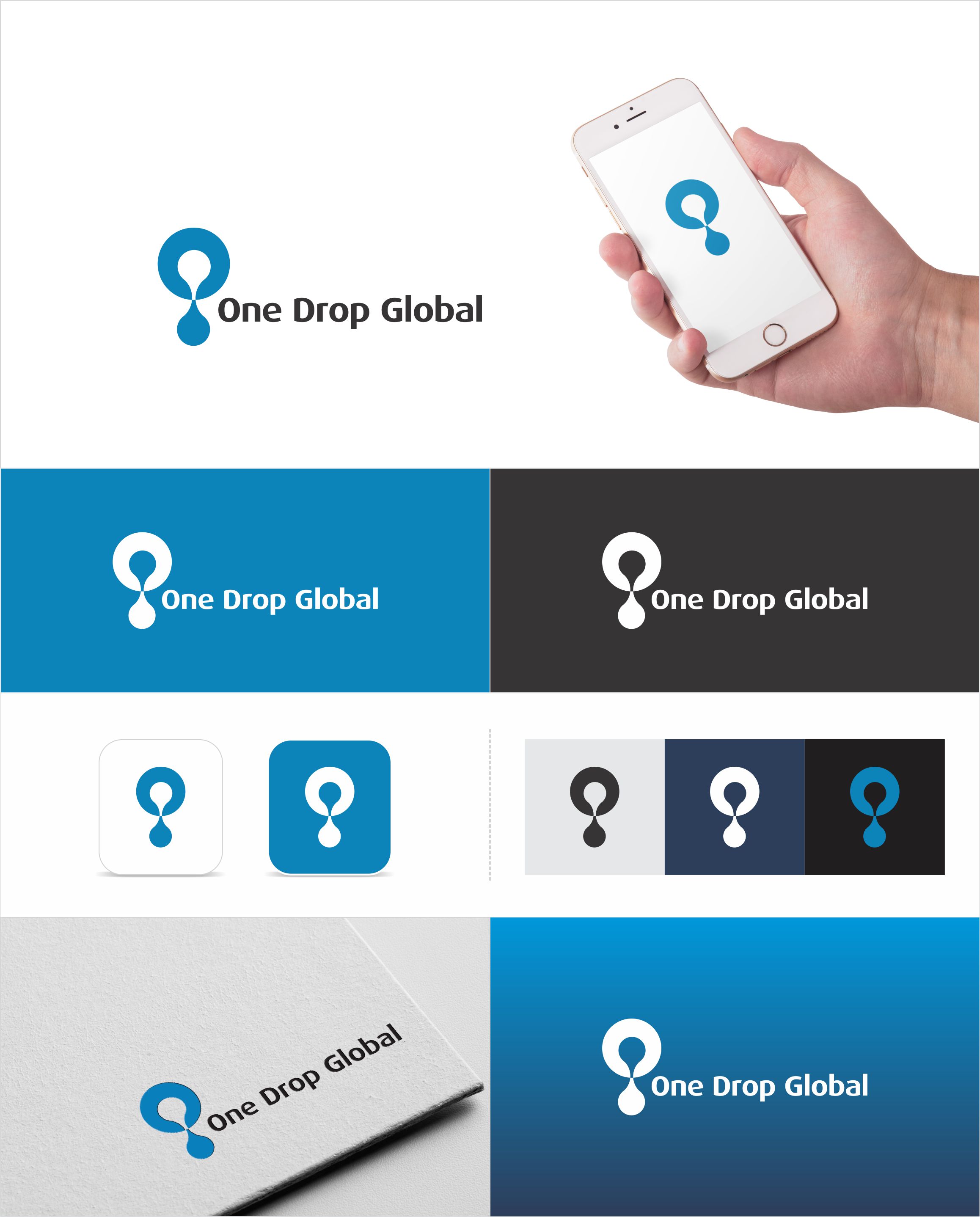 Logo Design by Prakash_arts for One Drop Global | Design #27489640