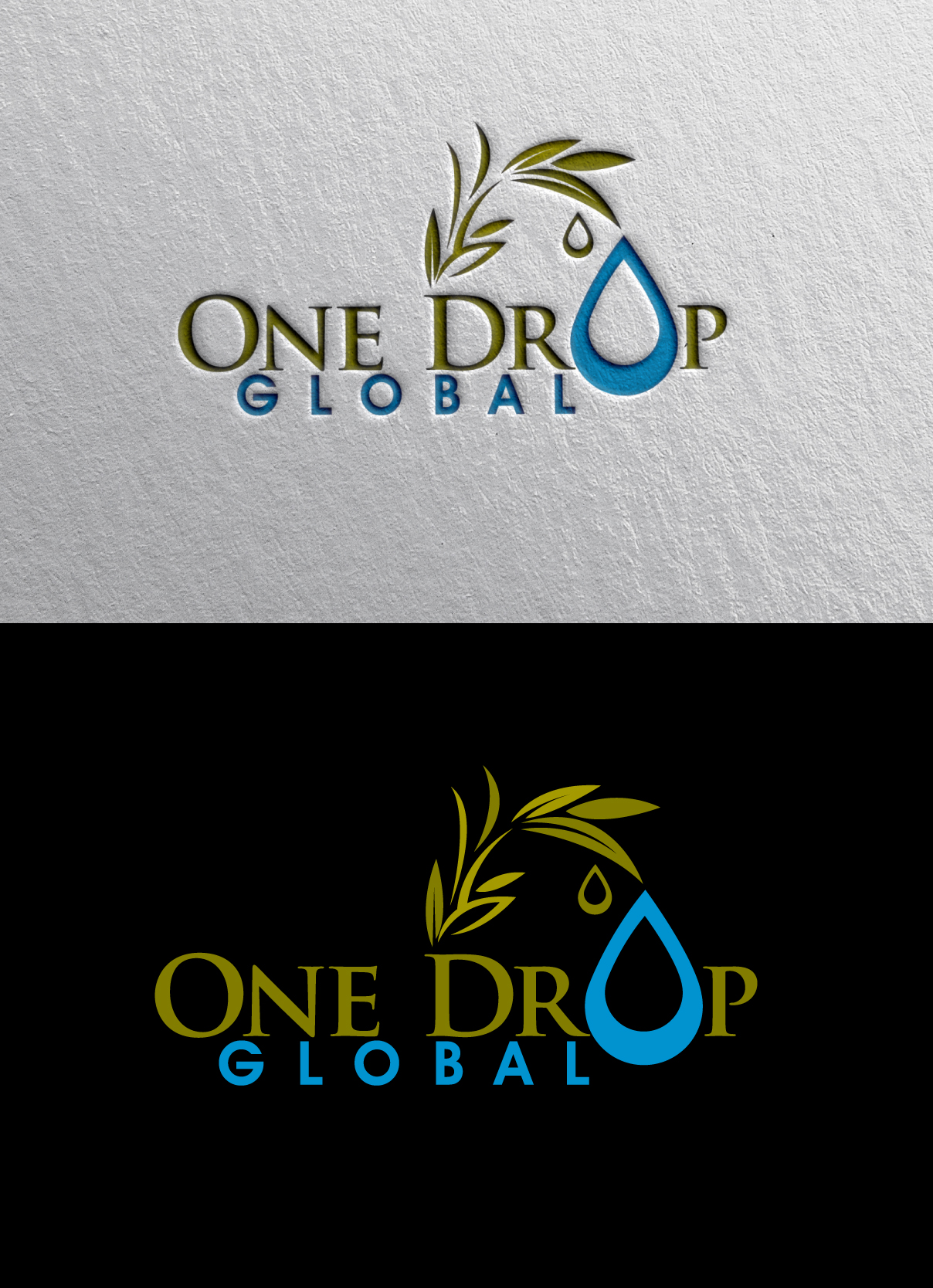 Logo Design by blue eye for One Drop Global | Design #27479062