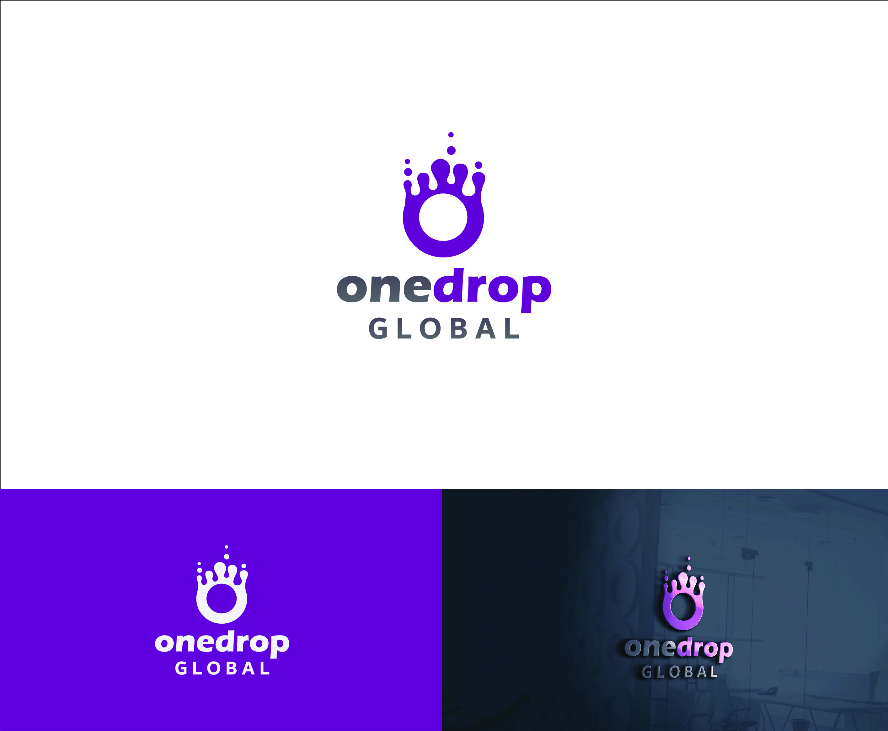 Logo Design by tajbabu06 for One Drop Global | Design #27517625