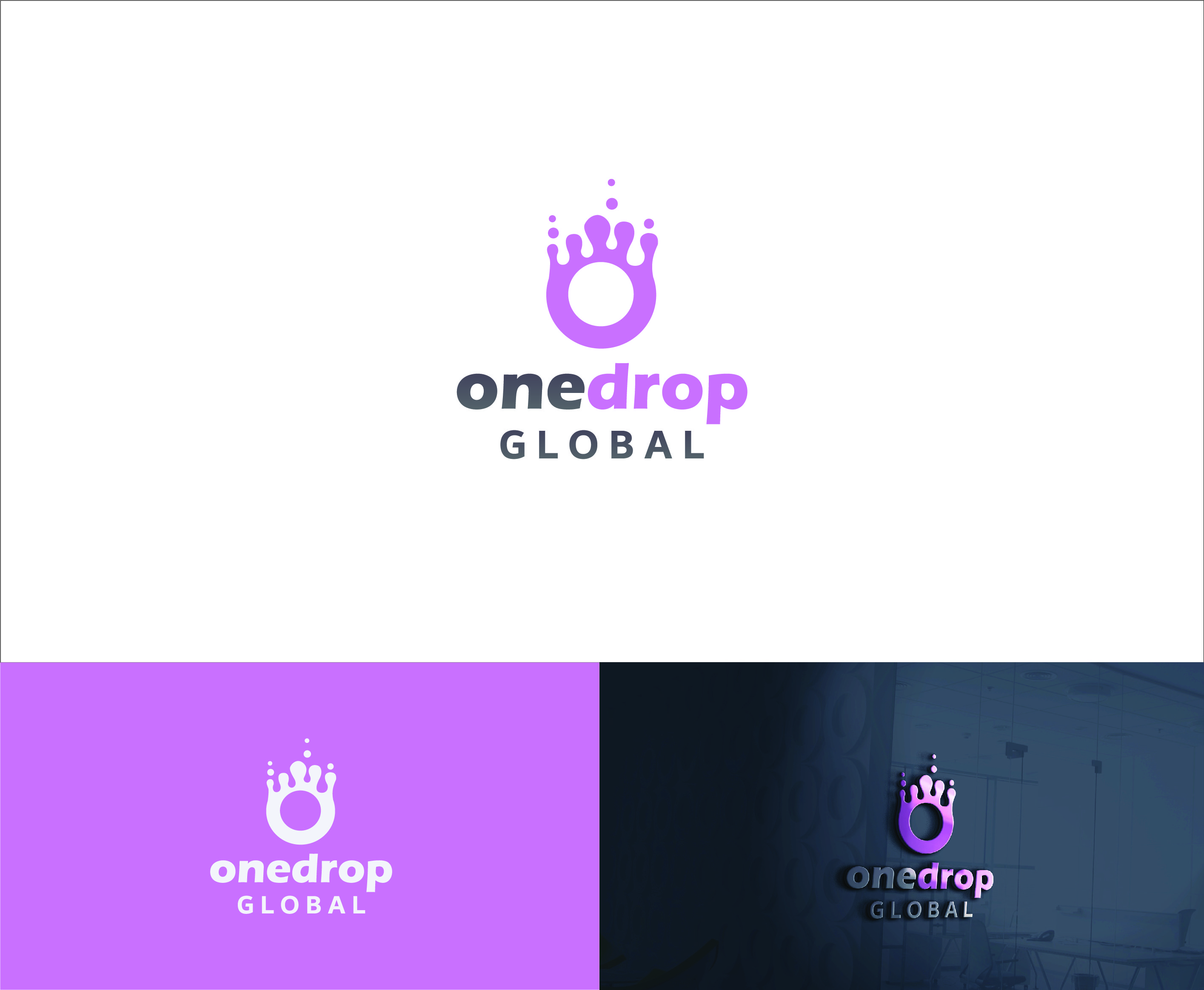 Logo Design by tajbabu06 for One Drop Global | Design #27517639