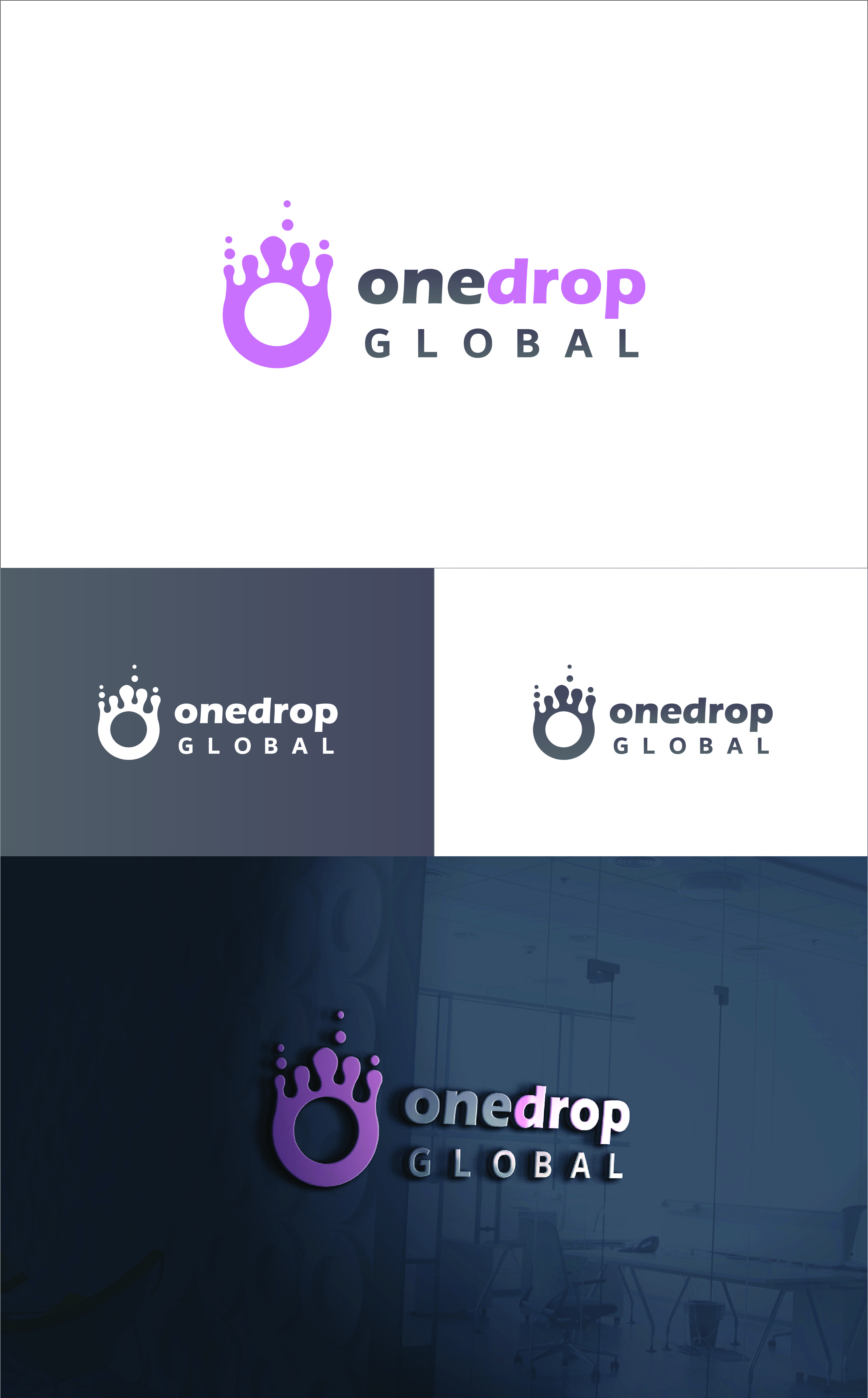 Logo Design by tajbabu06 for One Drop Global | Design #27520291