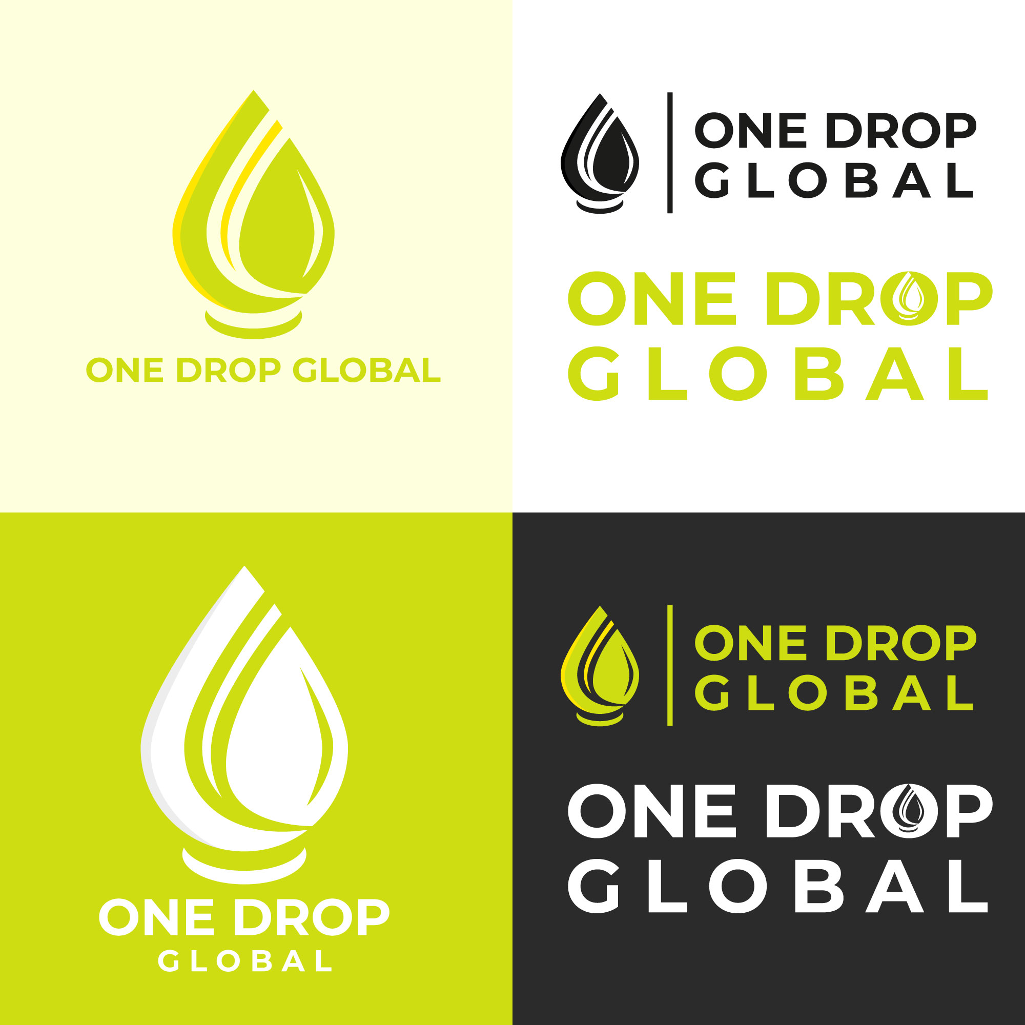 Logo Design by Indra Mahendra for One Drop Global | Design #27513205