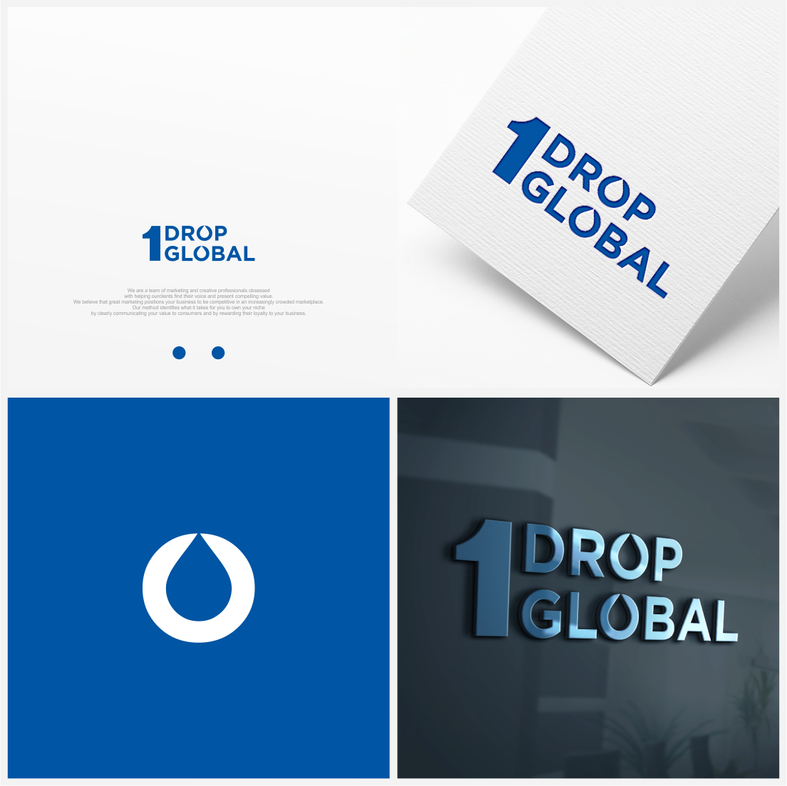 Logo Design by vintana for One Drop Global | Design #27477959