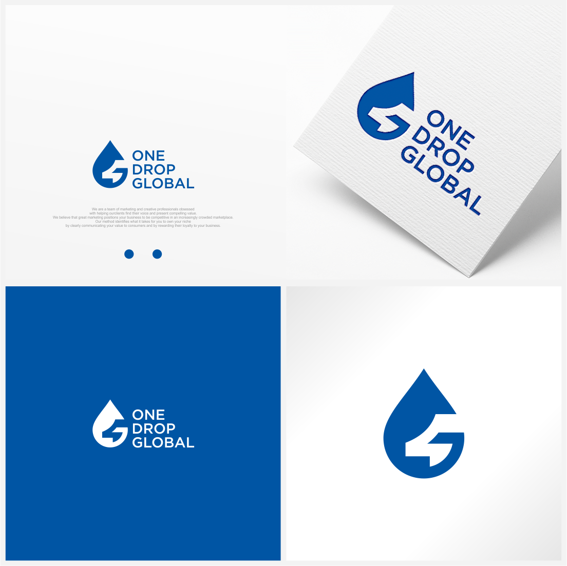 Logo Design by vintana for One Drop Global | Design #27478027