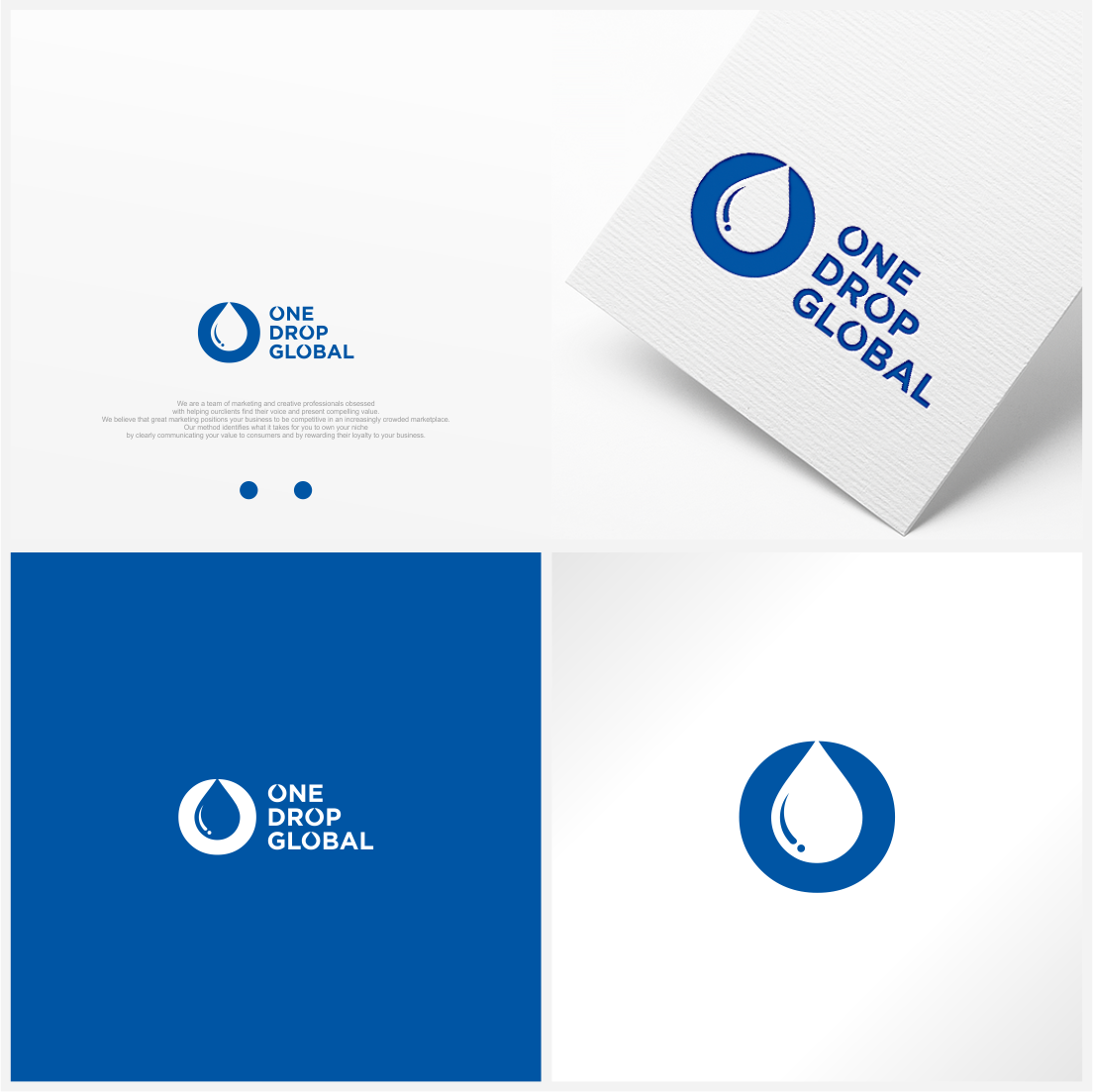Logo Design by vintana for One Drop Global | Design #27478103
