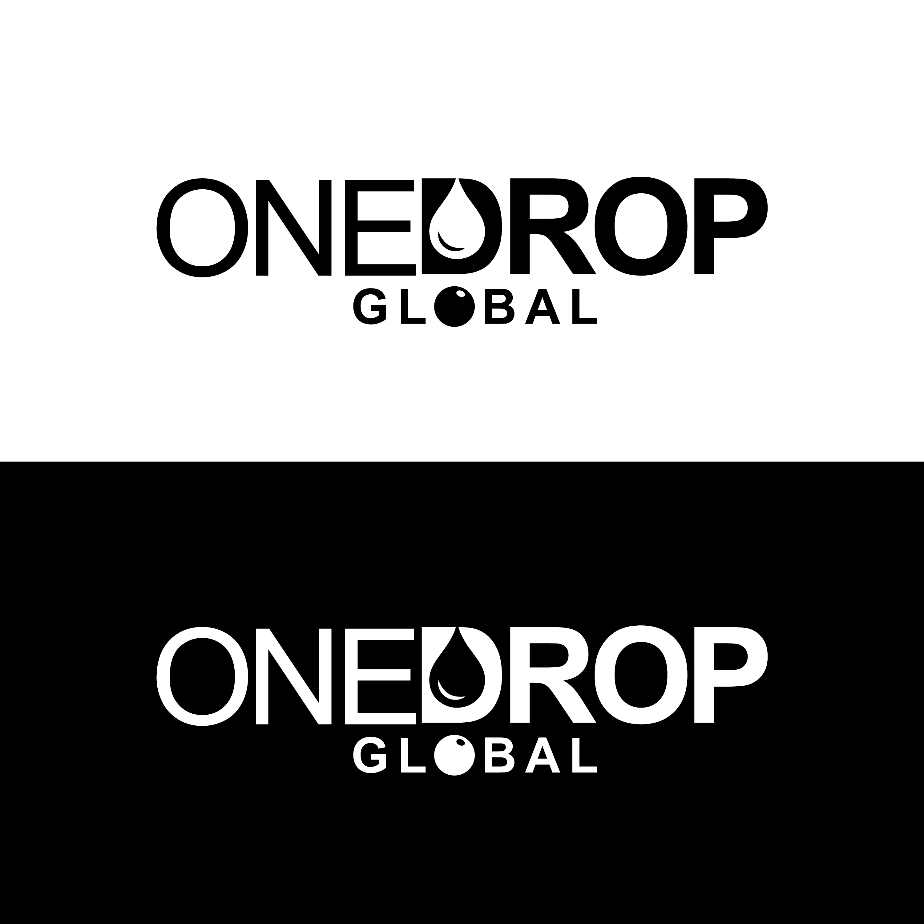 Diseño de Logo por JAMIL - Creative Designer para One Drop Global | Diseño #27480931