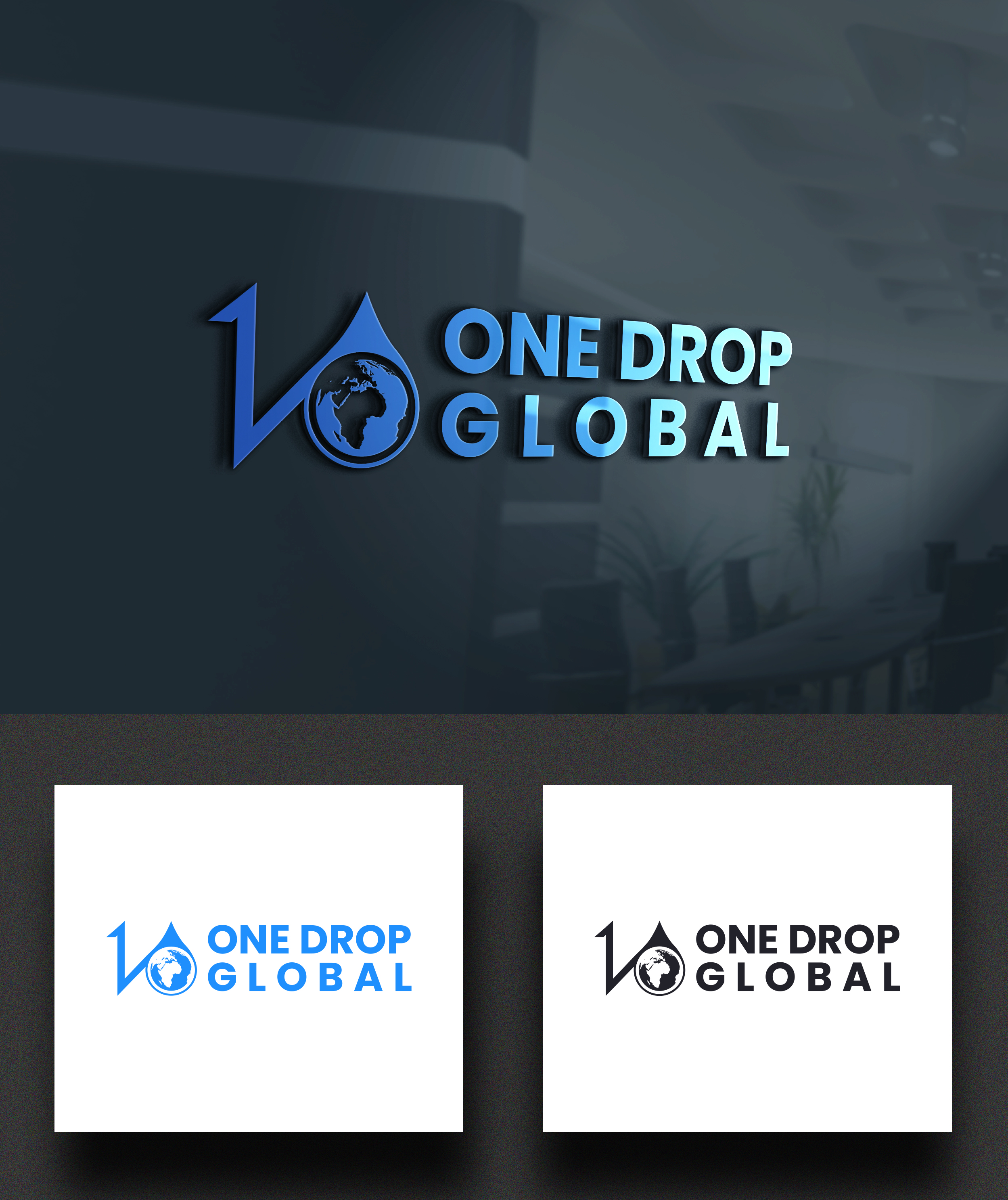 Logo Design by MD Aminul Islam for One Drop Global | Design #27478599