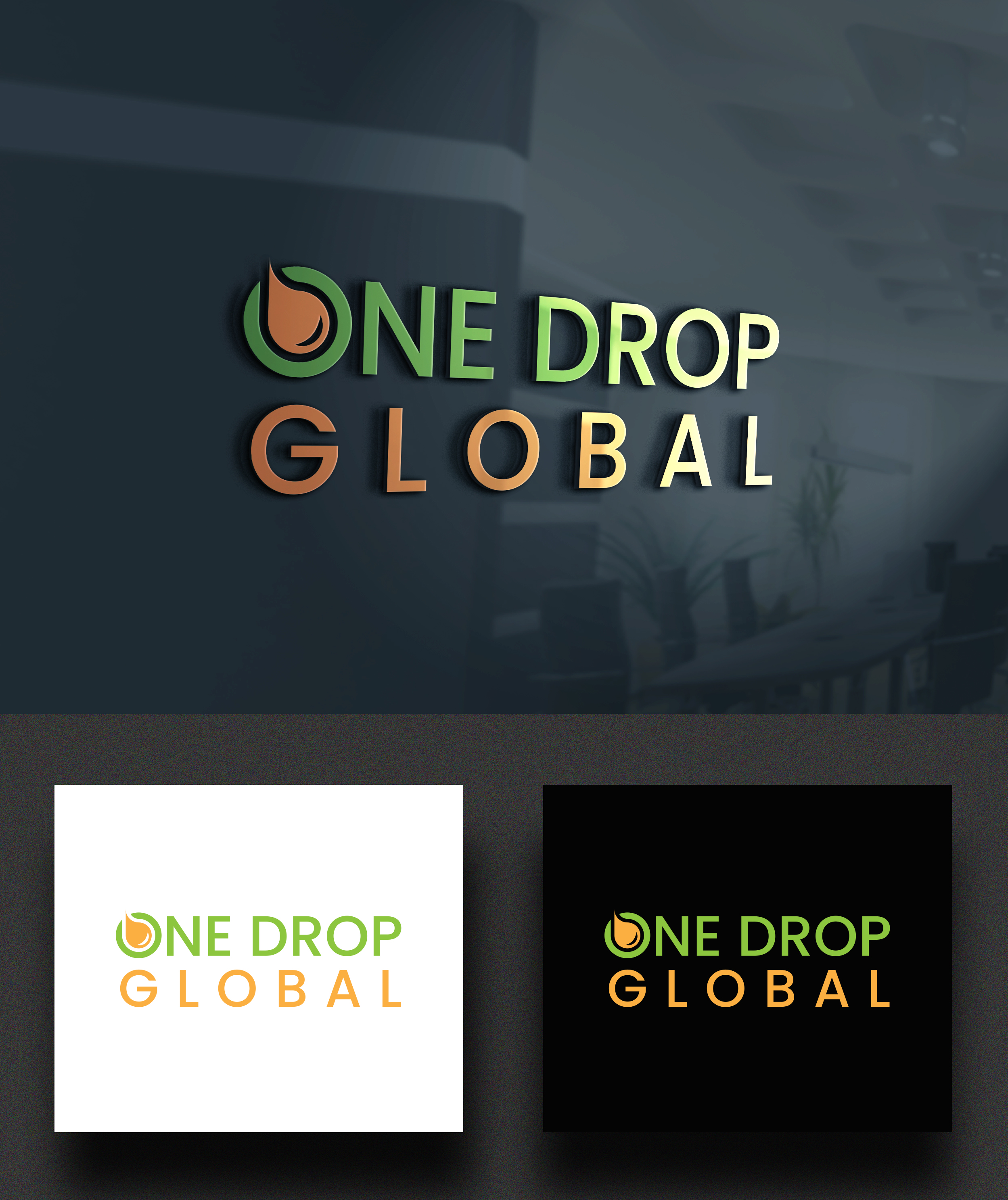 Logo Design by MD Aminul Islam for One Drop Global | Design #27487414