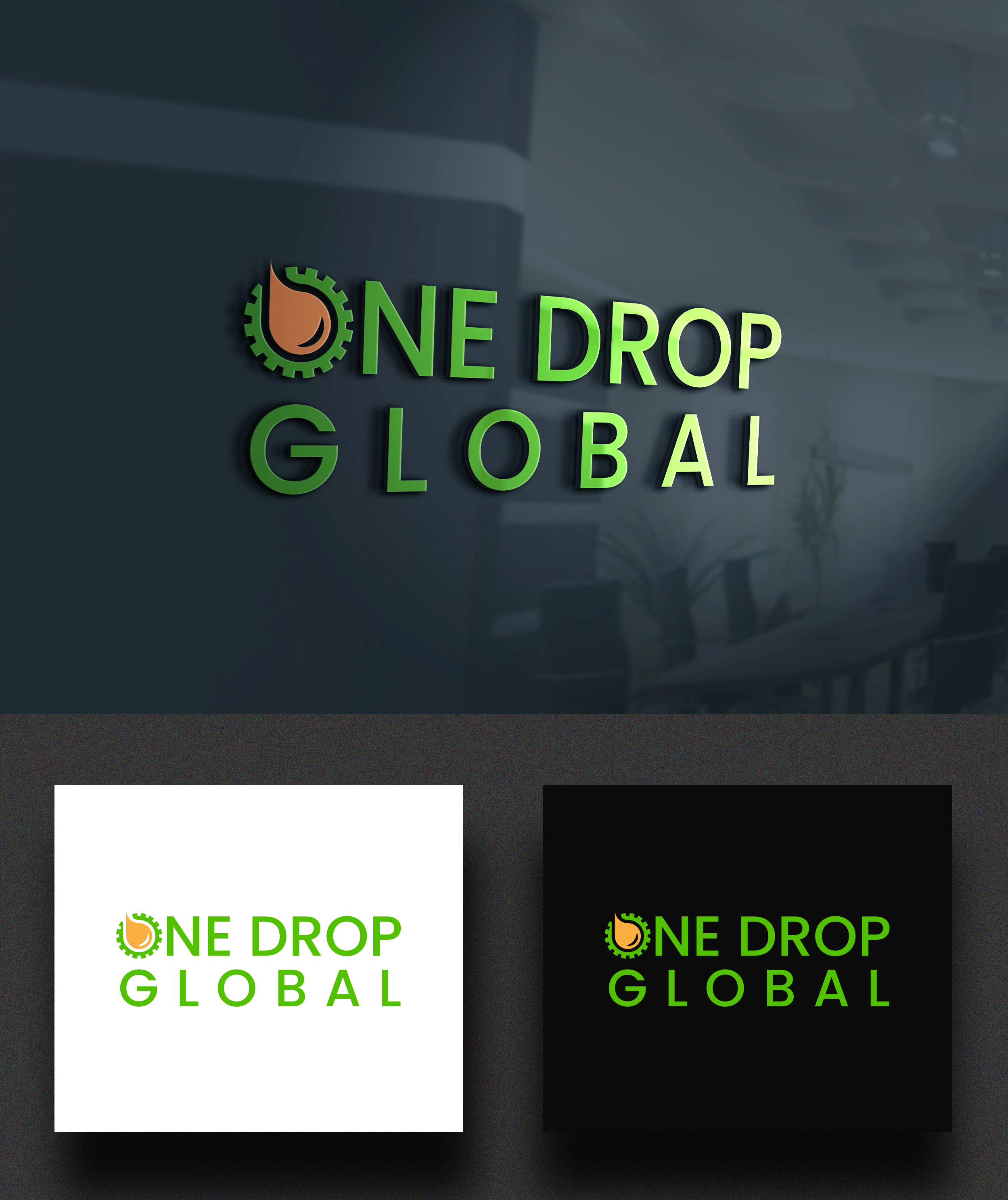 Logo Design by MD Aminul Islam for One Drop Global | Design #27487415
