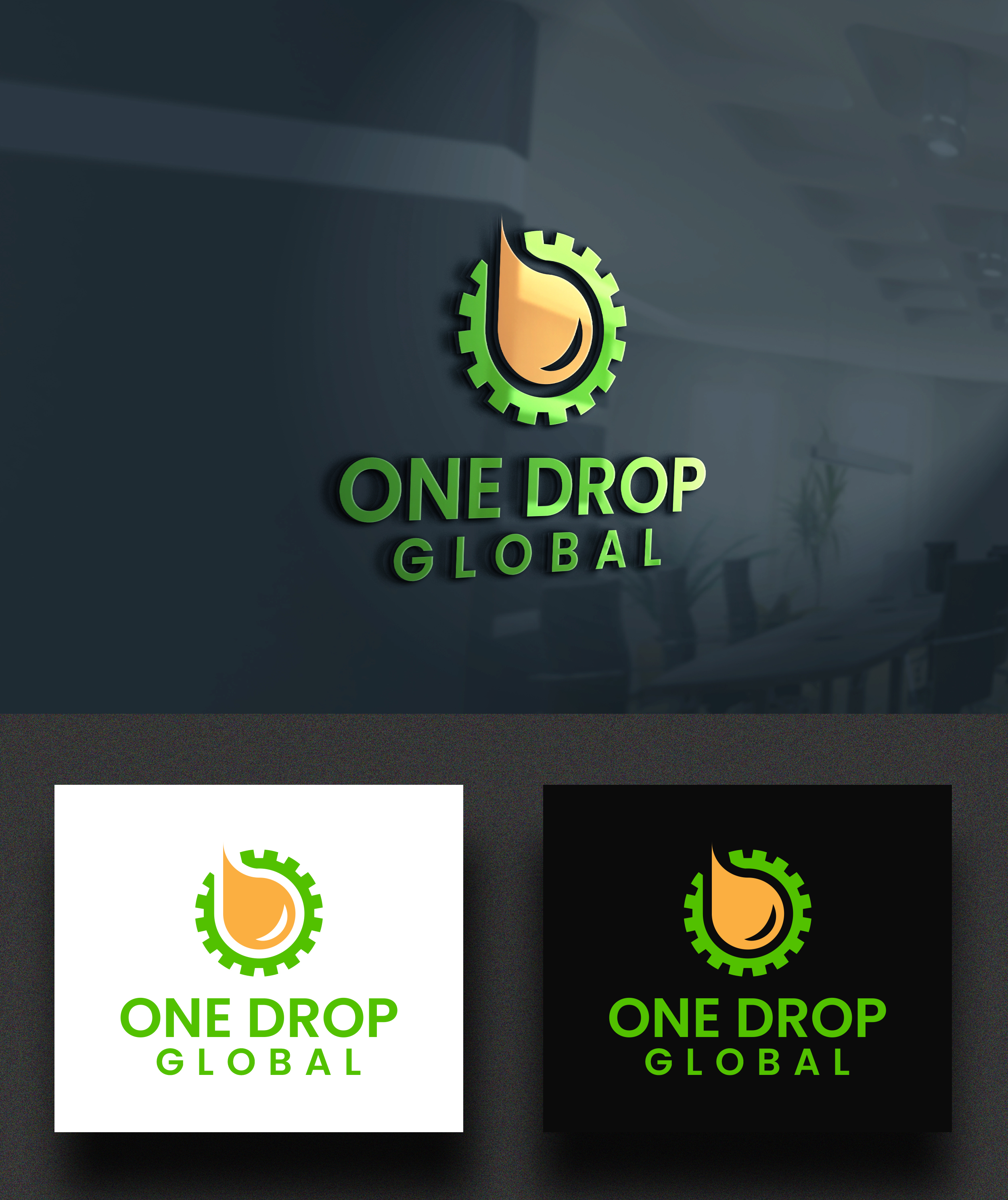 Logo Design by MD Aminul Islam for One Drop Global | Design #27487416